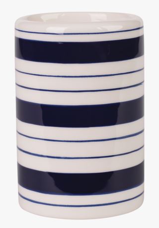 Stripy tandborstmugg blå