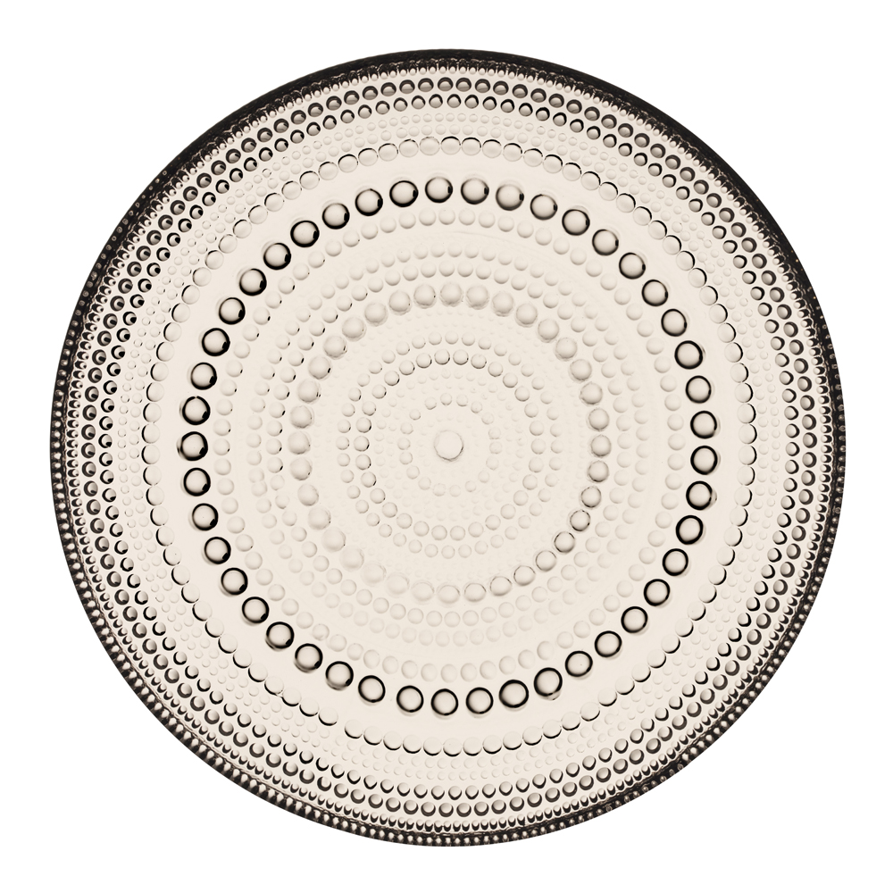Iittala - Kastehelmi Tallrik flat 17 cm Linne