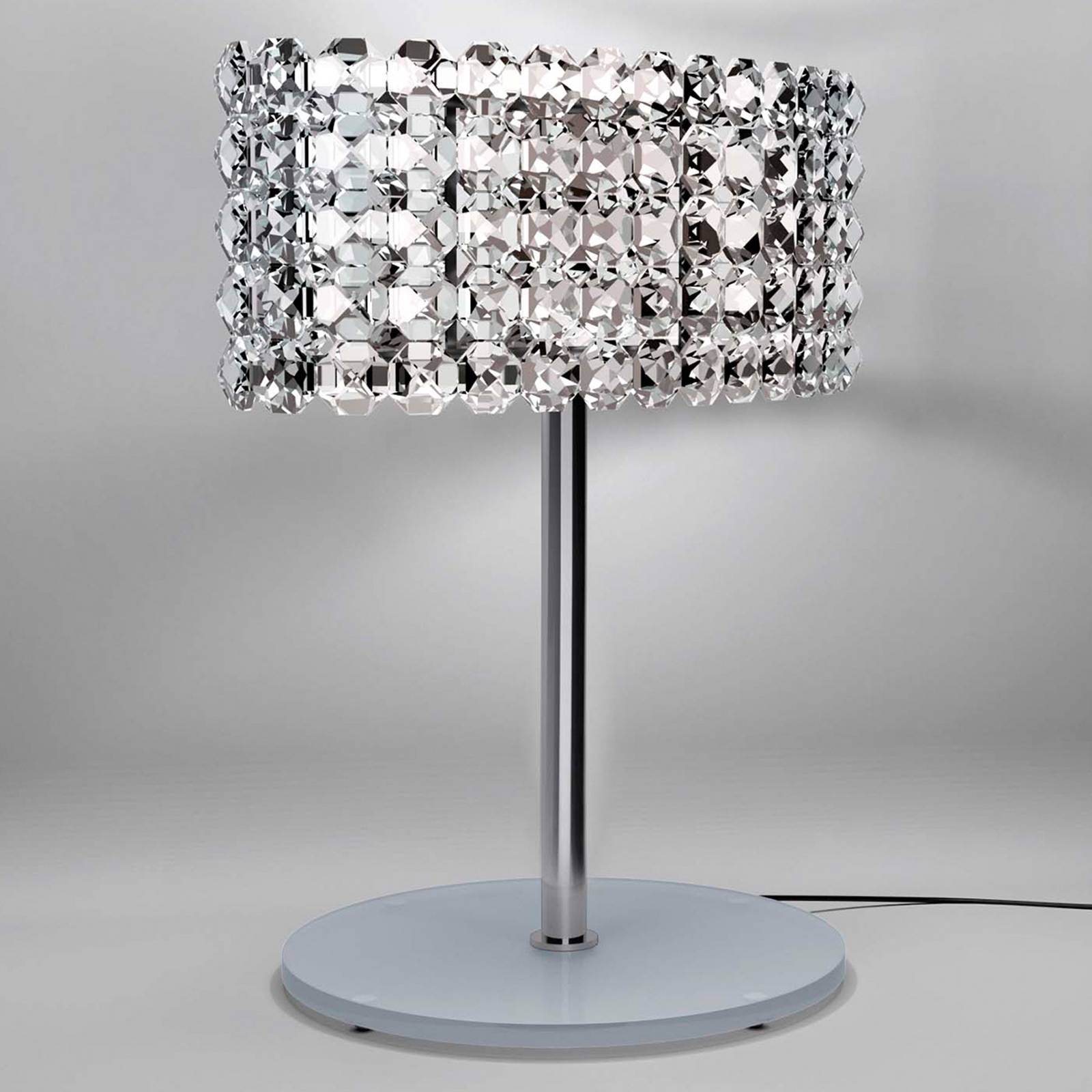 Elegant kristallbordslampa BACCARAT transparent