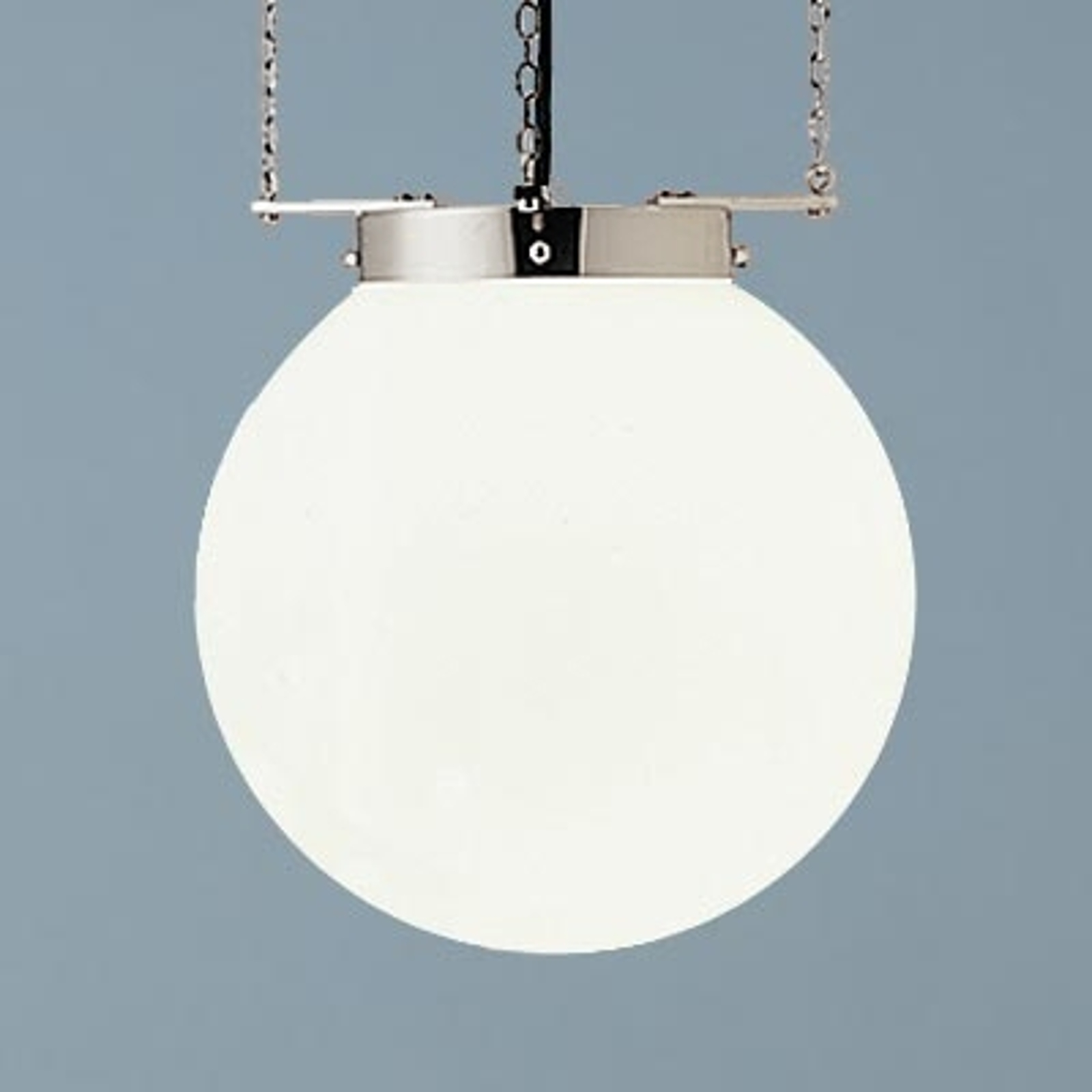 Hänglampa i Bauhaus-stil, förnicklad 35 cm
