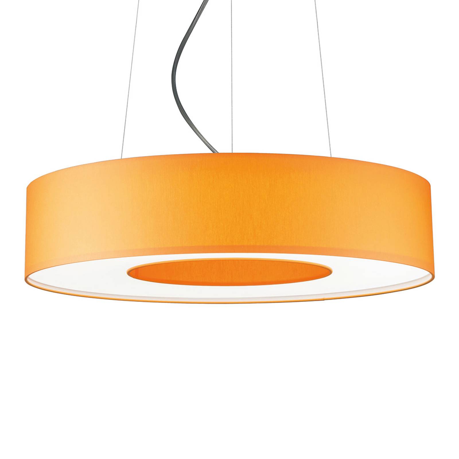 LED-pendellampa Donut dimbar 22 W orange