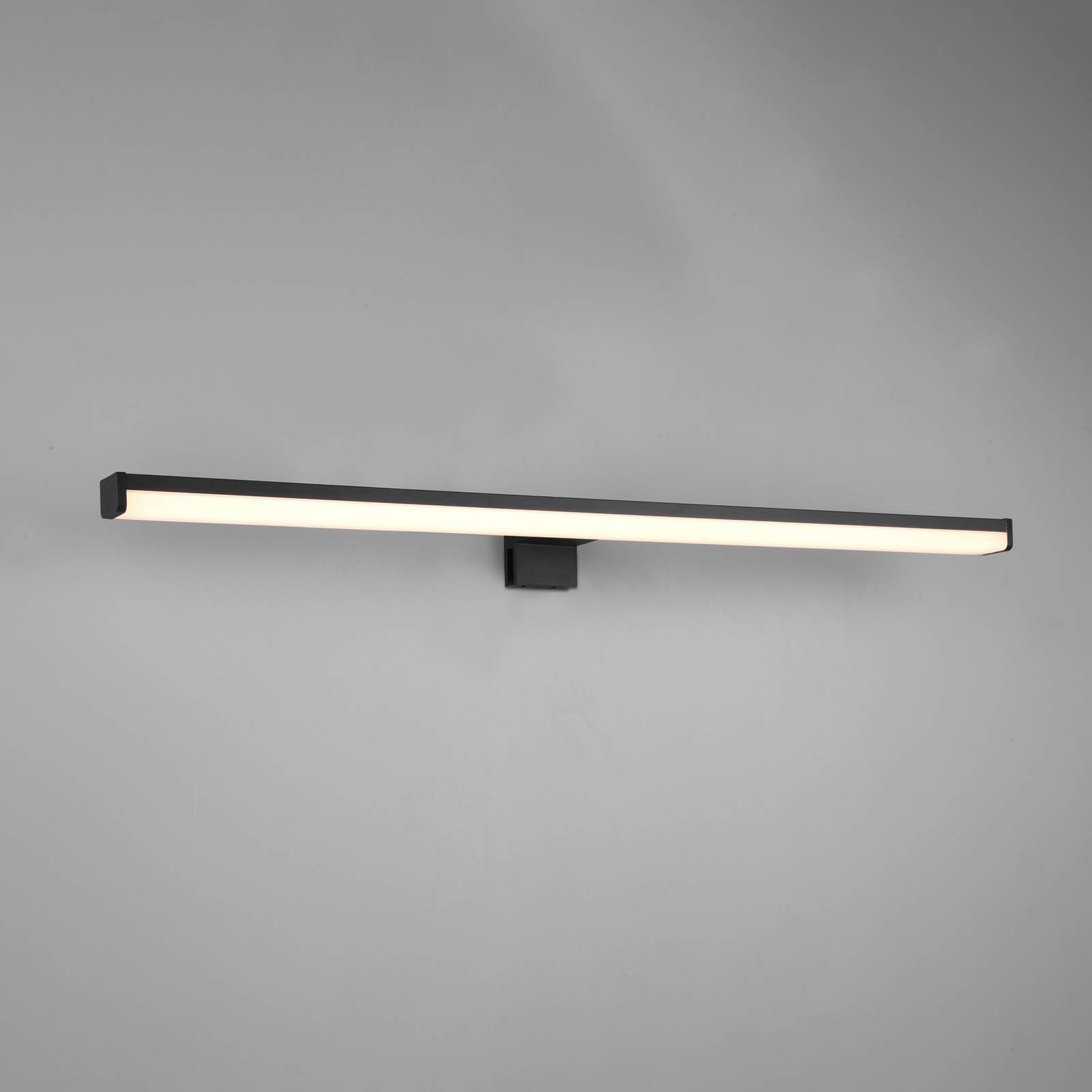 LED-vägglampa Lino, matt svart/vit