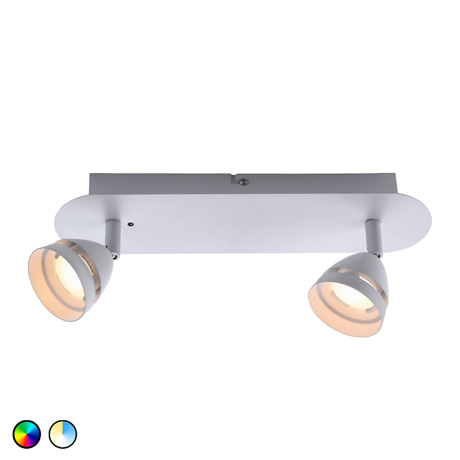 Trio WiZ Gemini LED-taklampa 2 lampor, vit
