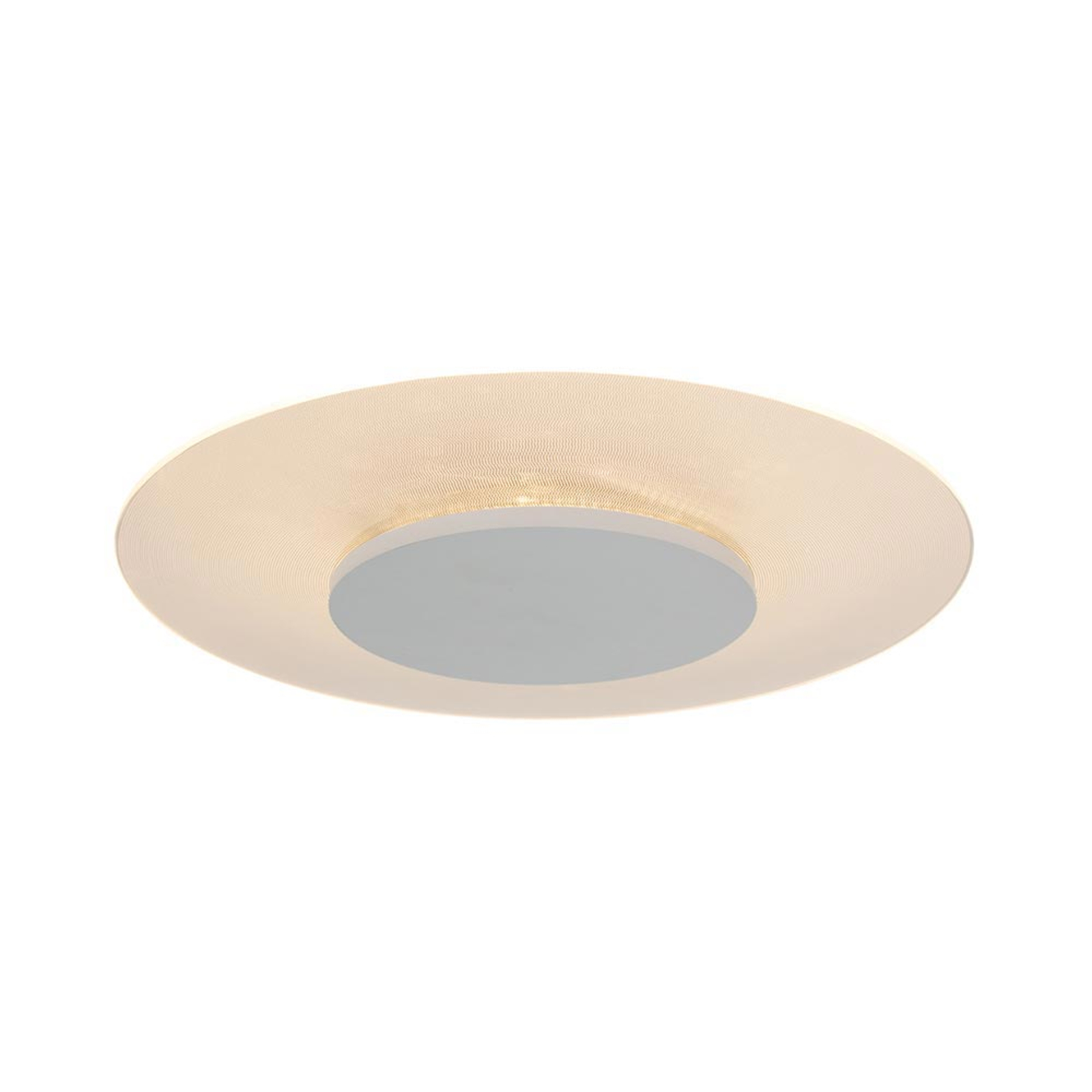 Rund LED-taklampa Burma i vitt, dimbar