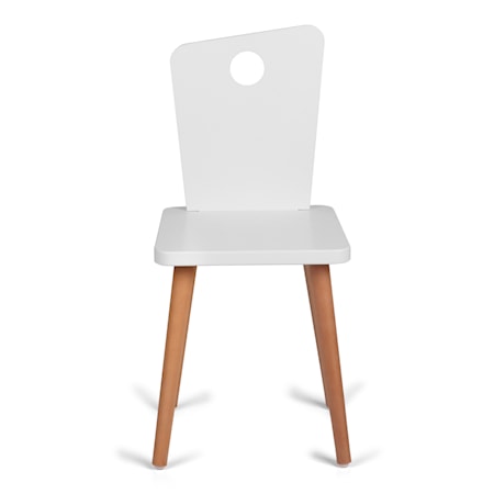 Stol Vit/Teak