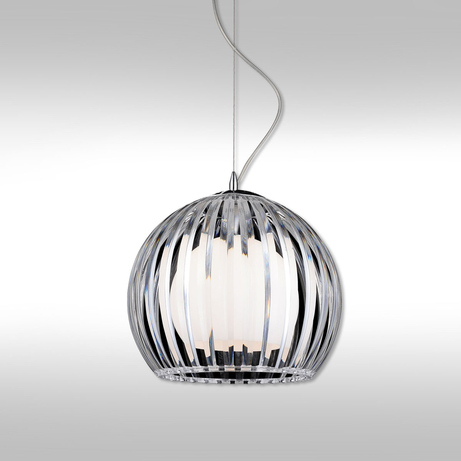 Transparent taklampa Mandina - 20 cm