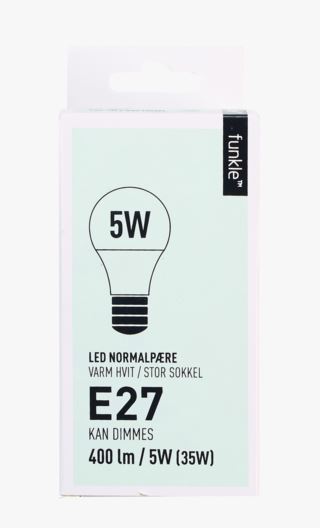 Normal E27 5W ljuskälla multi