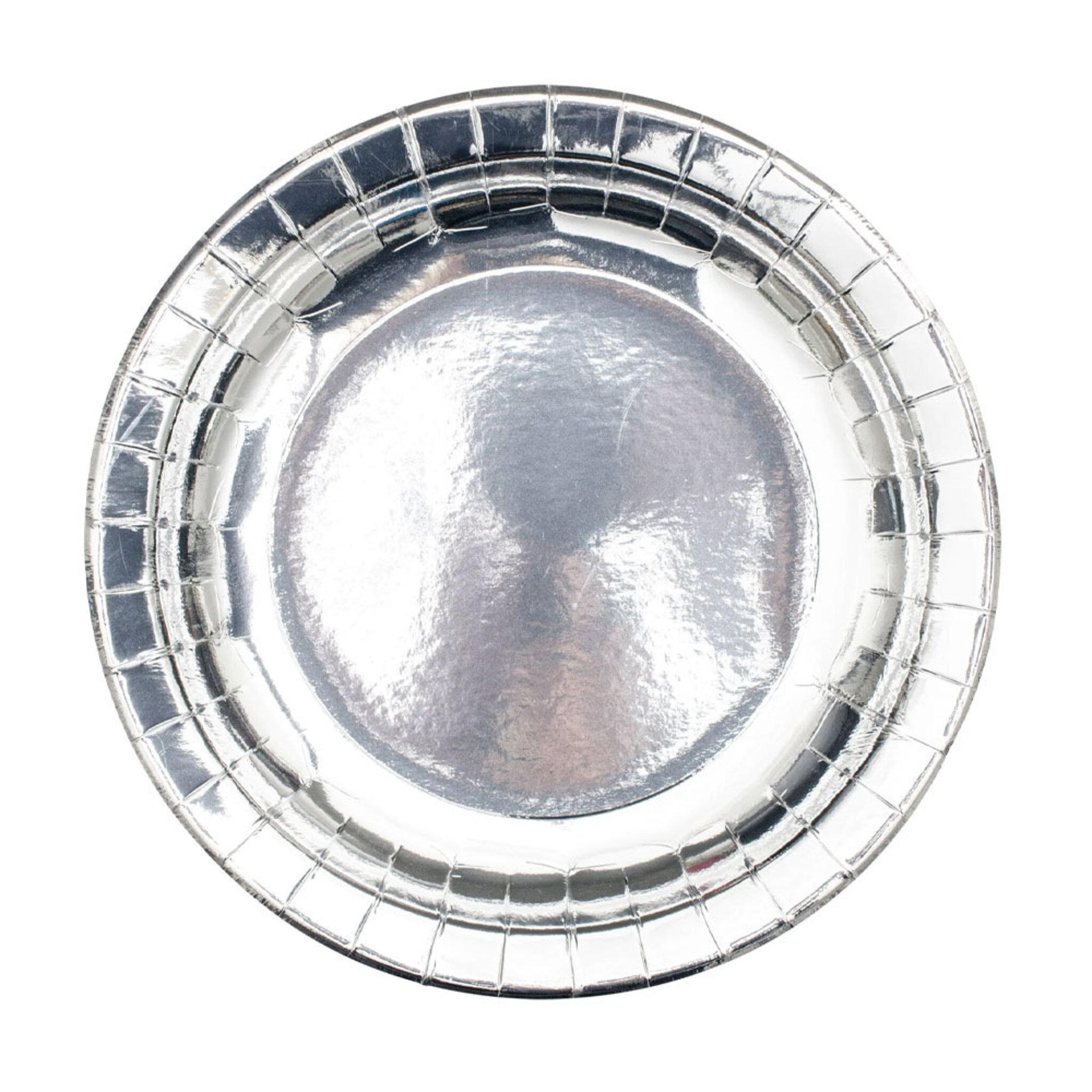 Papperstallrik SILVER 12-pack, Ø18 cm