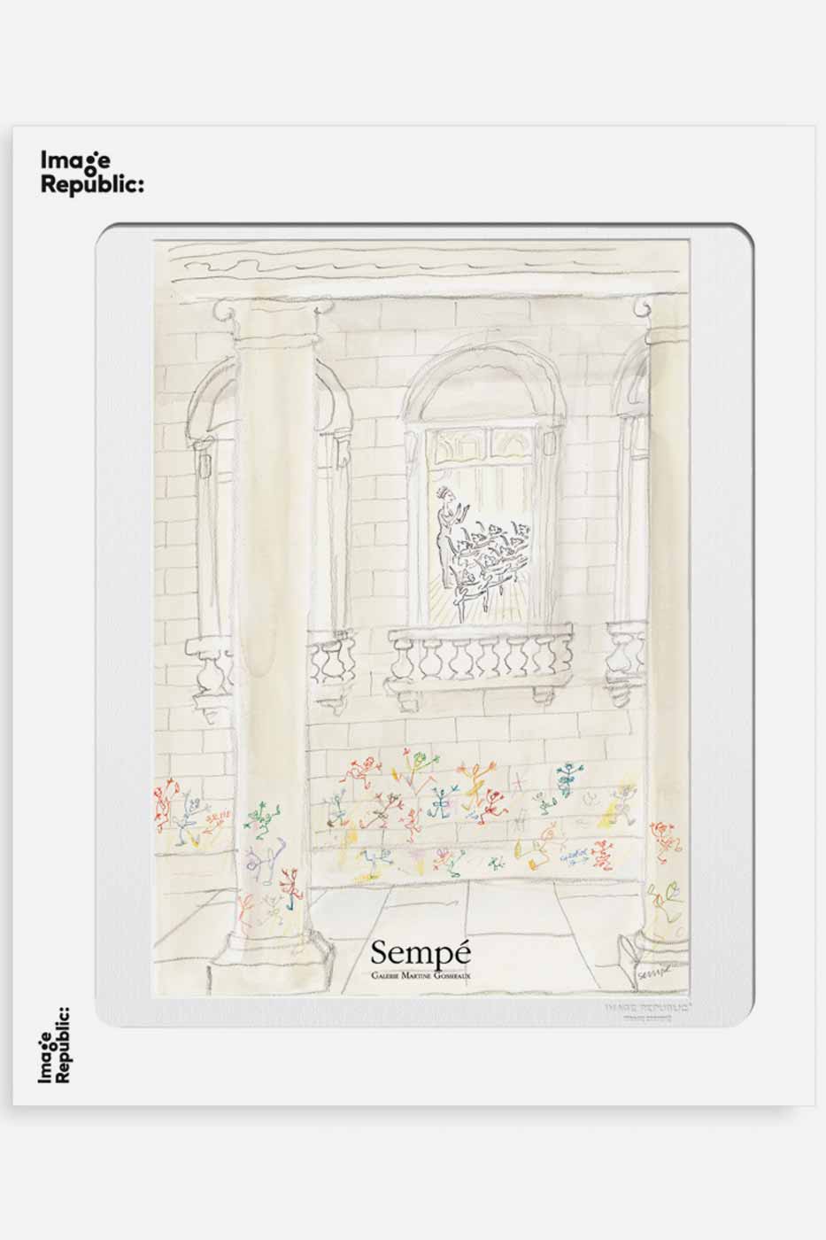 Poster Sempe cours de danse 40x50 cm