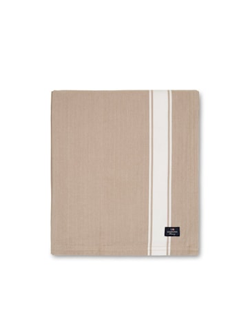 Icons Cotton Herringbone Duk Beige/Vit 150x250cm