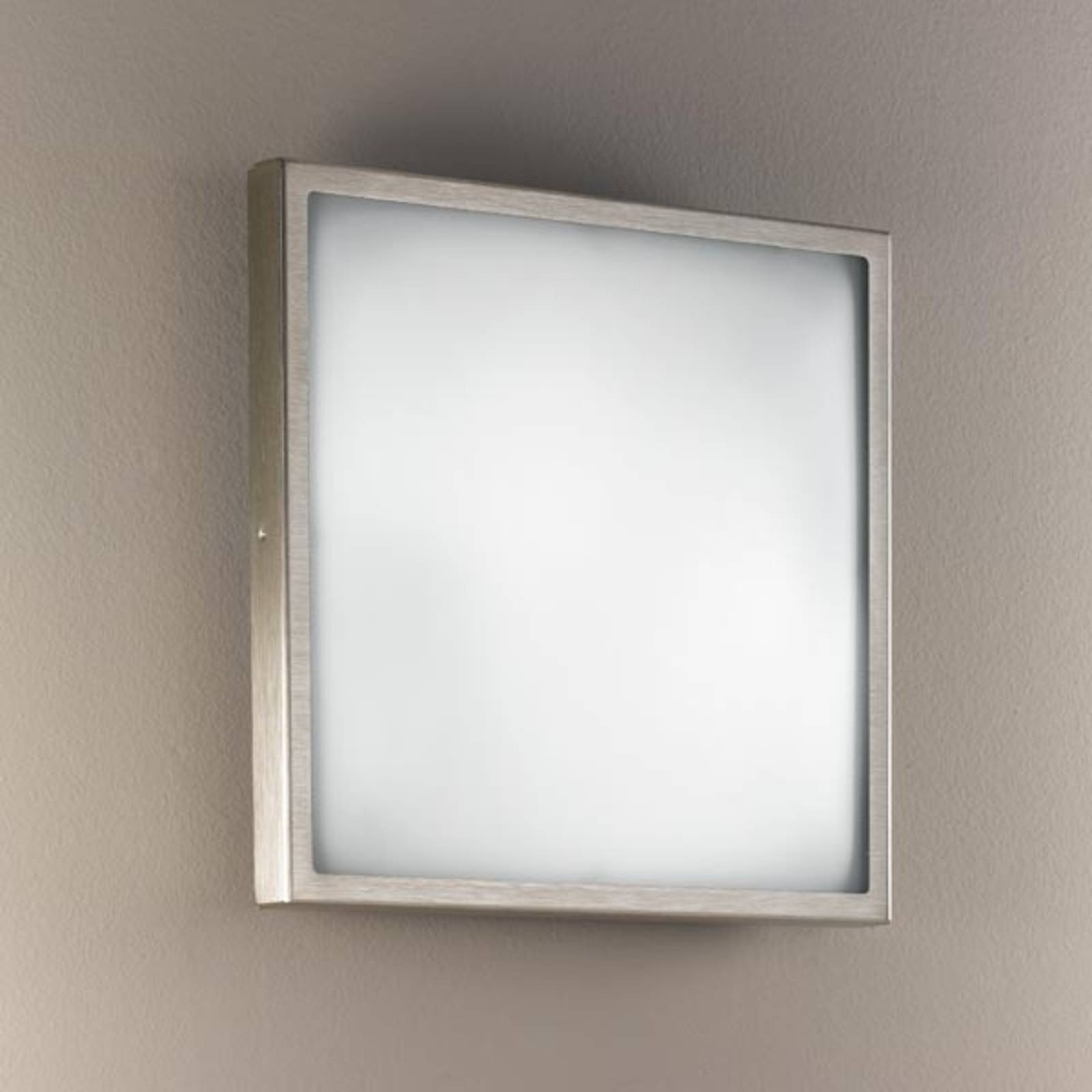 Vägg- och plafondlampa OSAKA i glas, 30 nickel
