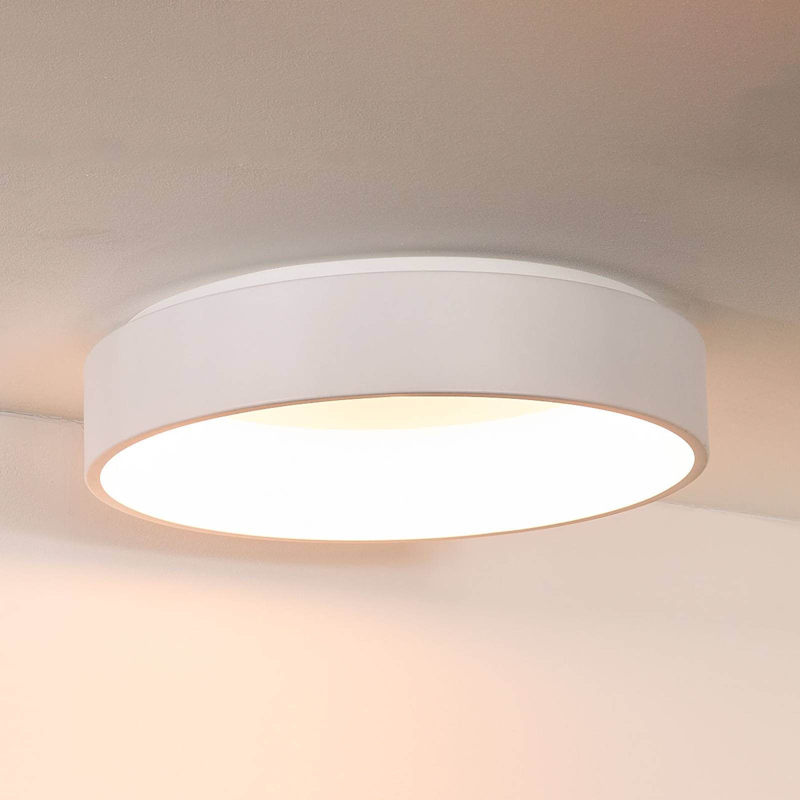 LED-taklampa Talowe, vit, Ø 60 cm