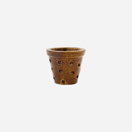 Chau Värmeljushållare Mörkbrun 11x9 cm