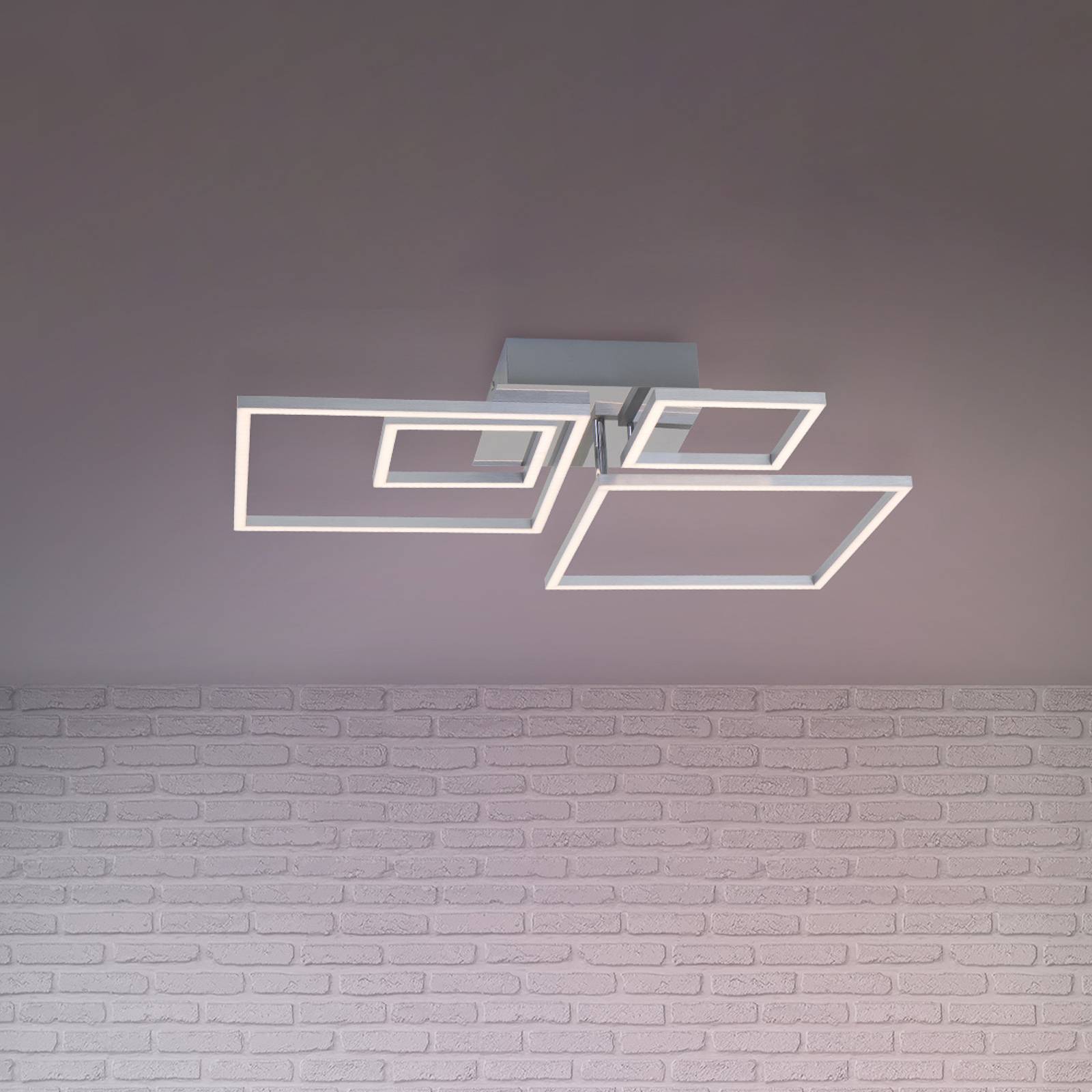 LED-taklampa Frames 2 små/2 stora kvadrater