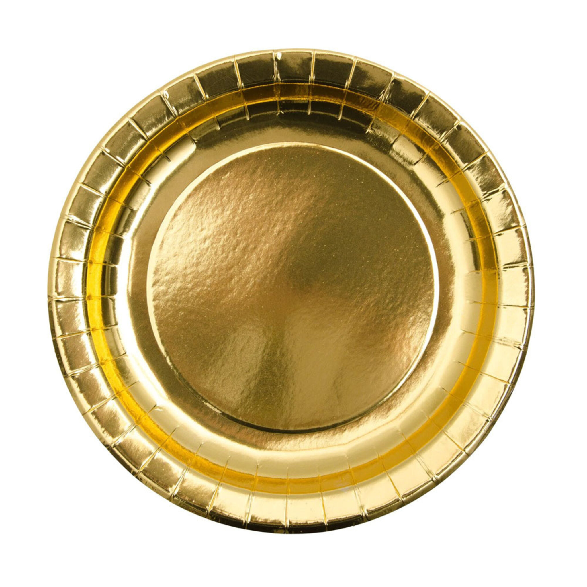 Papperstallrik GULD - 12-set