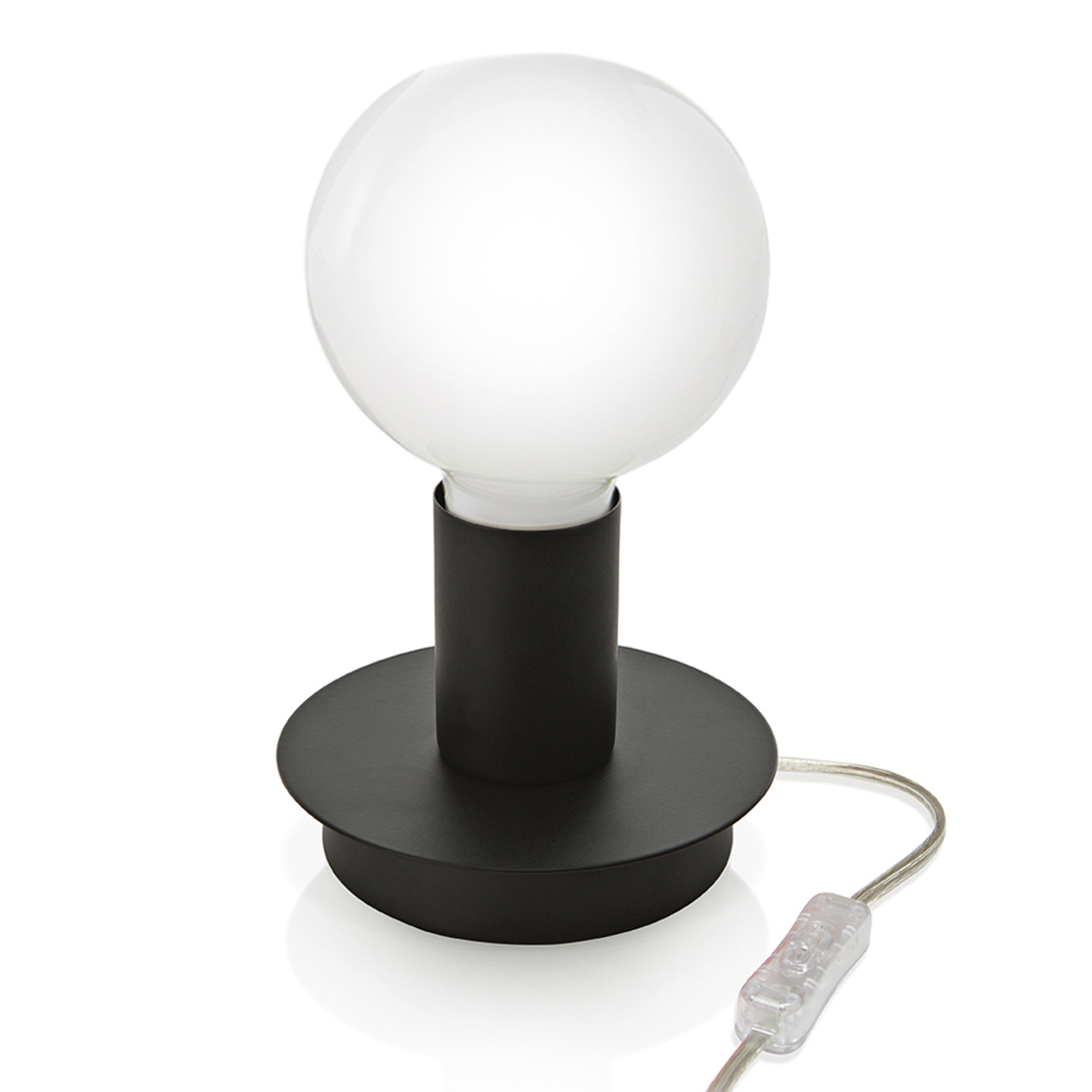 Puristisk bordslampa Lumetto - svart