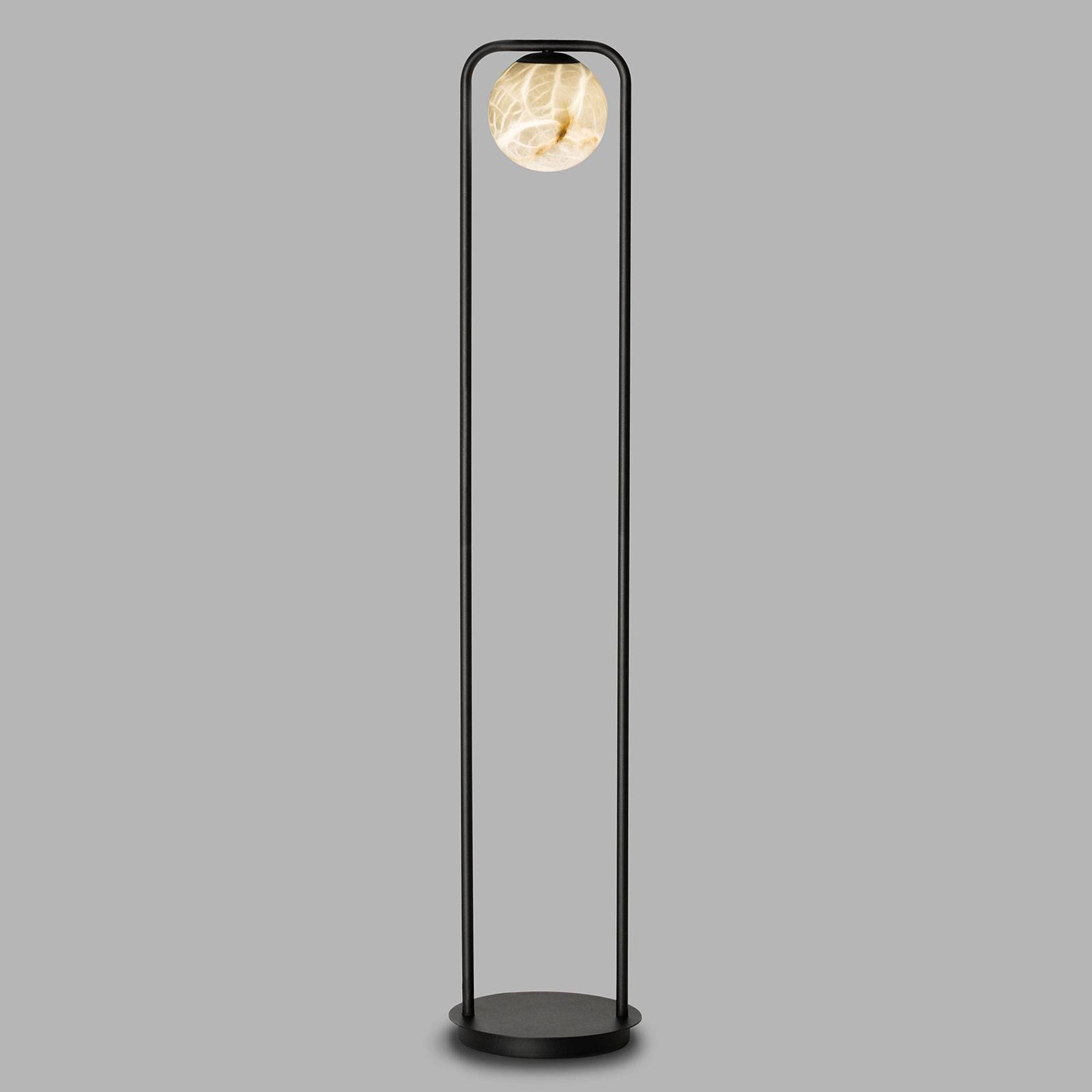 LED-golvlampa Tribeca med alabaster 1 lampa