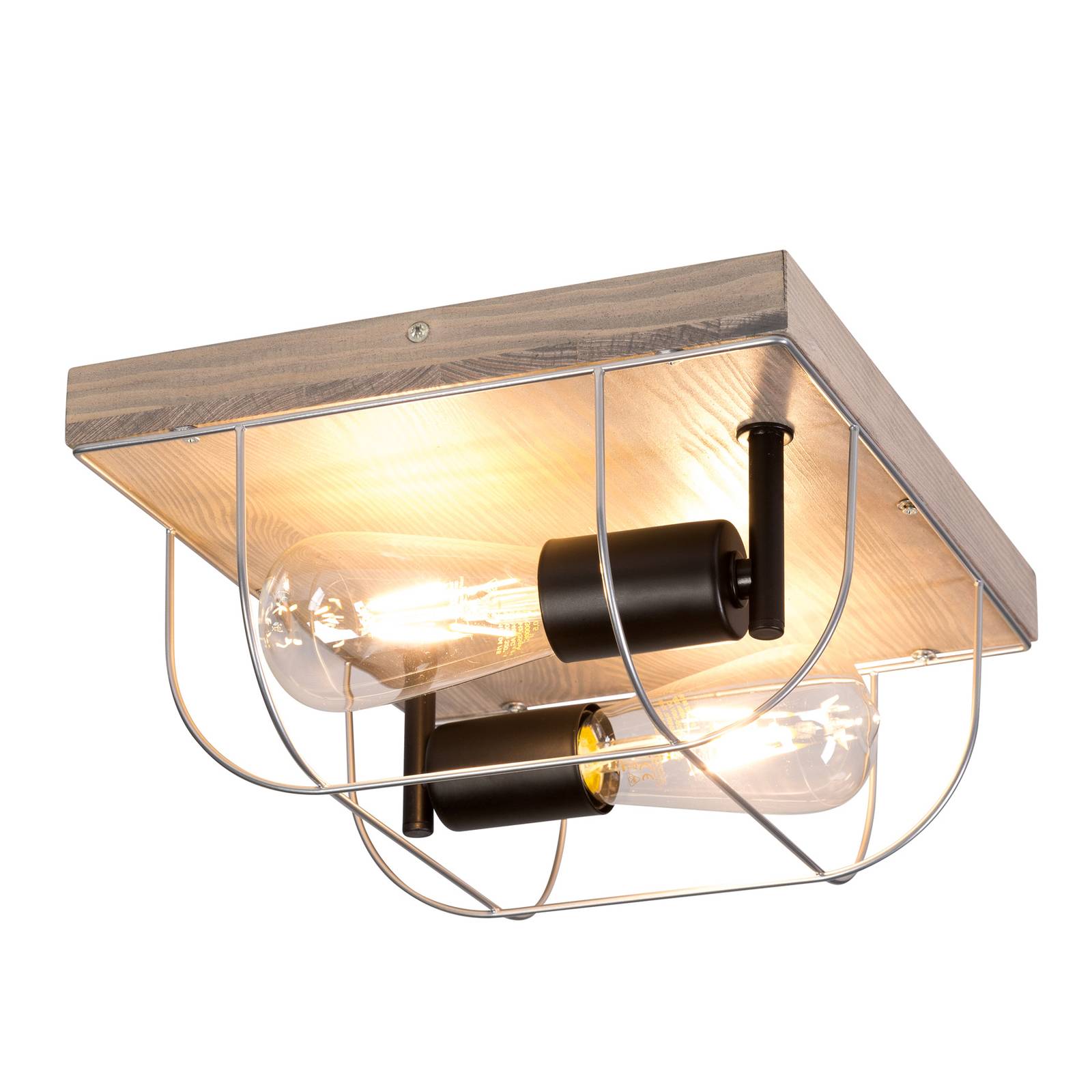 Envolight Neptuna taklampa, kvadrat, 2 lampor