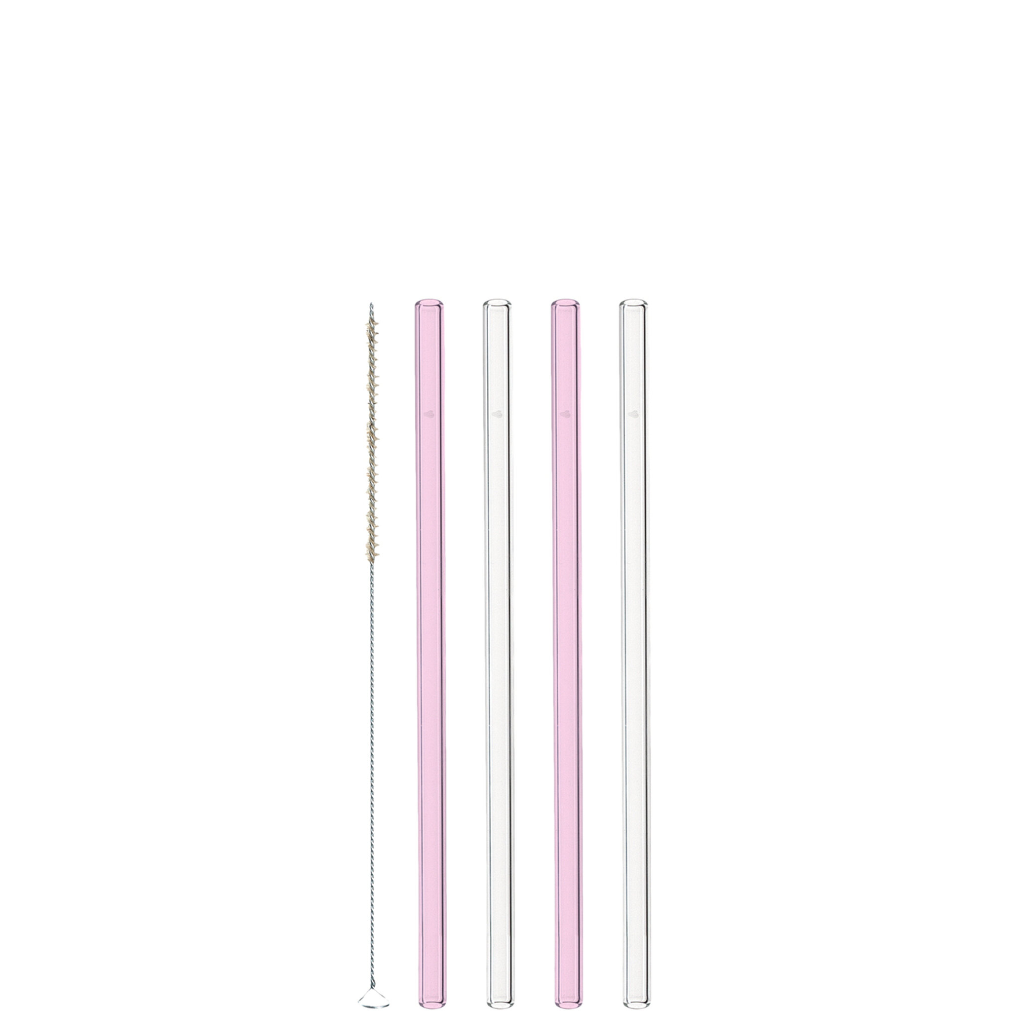 4 Glass straws