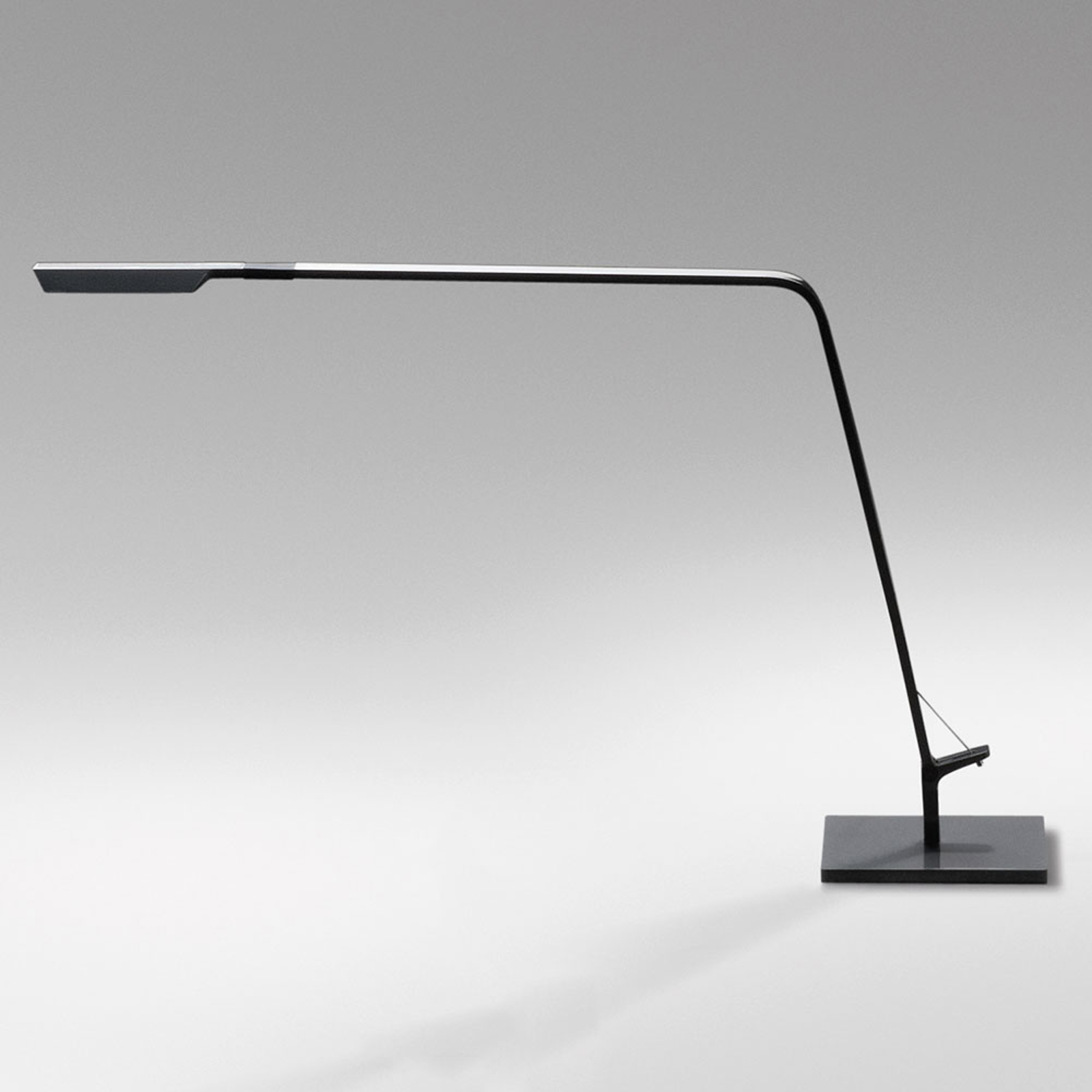 Grafitgrå LED-bordslampa Flex med dimmer