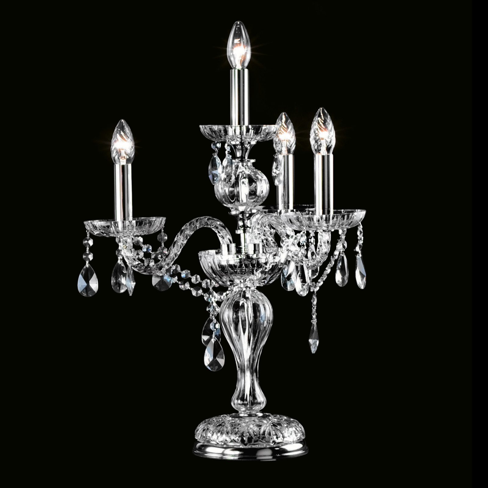 Bordslampa Oldies But Goldies kristall 4 lampor