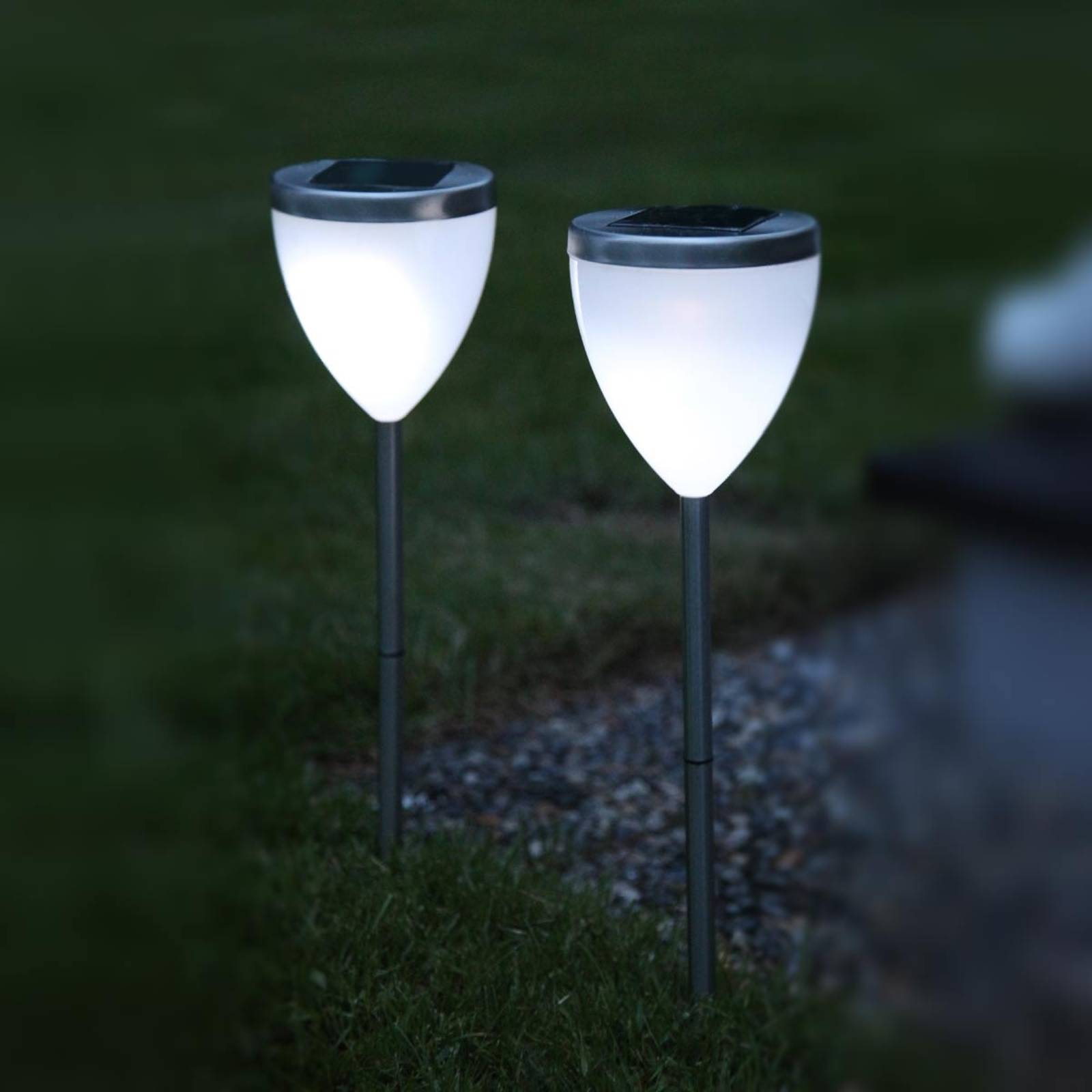 Dekorativ LED-solarlampa Jannik i 2-pack