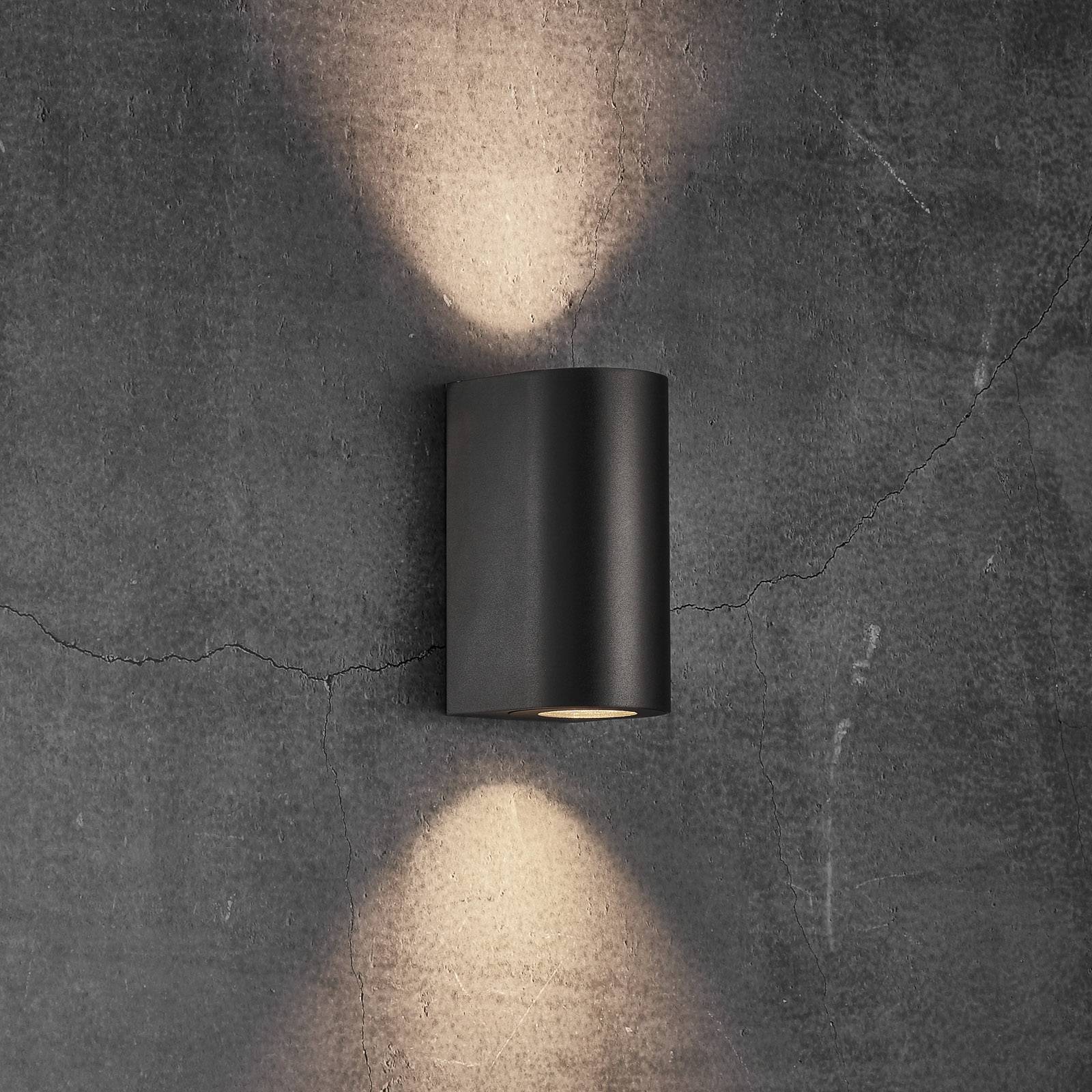 Utomhusvägglampa Canto Maxi 2, svart