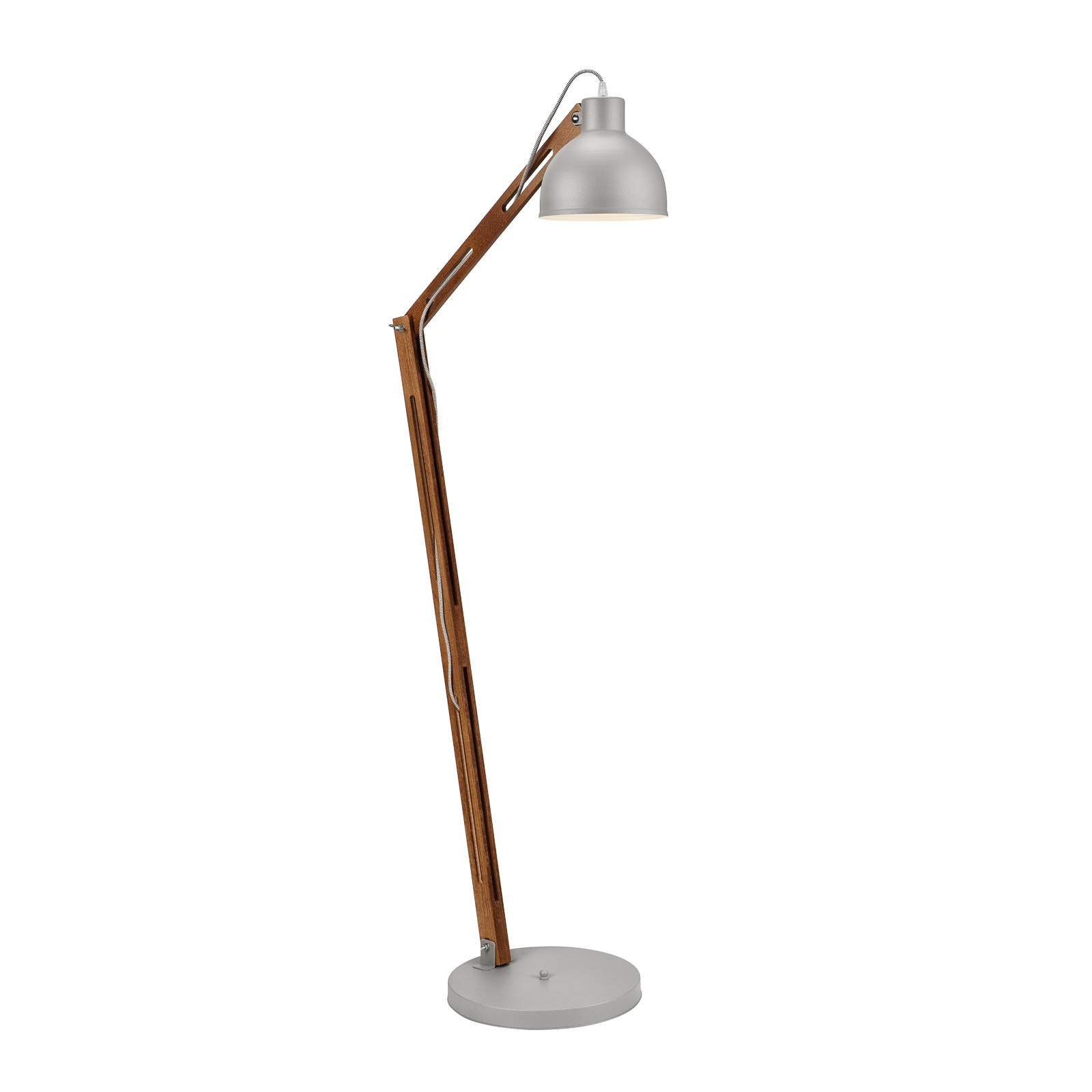 Golvlampa Skansen, justerbar, grå