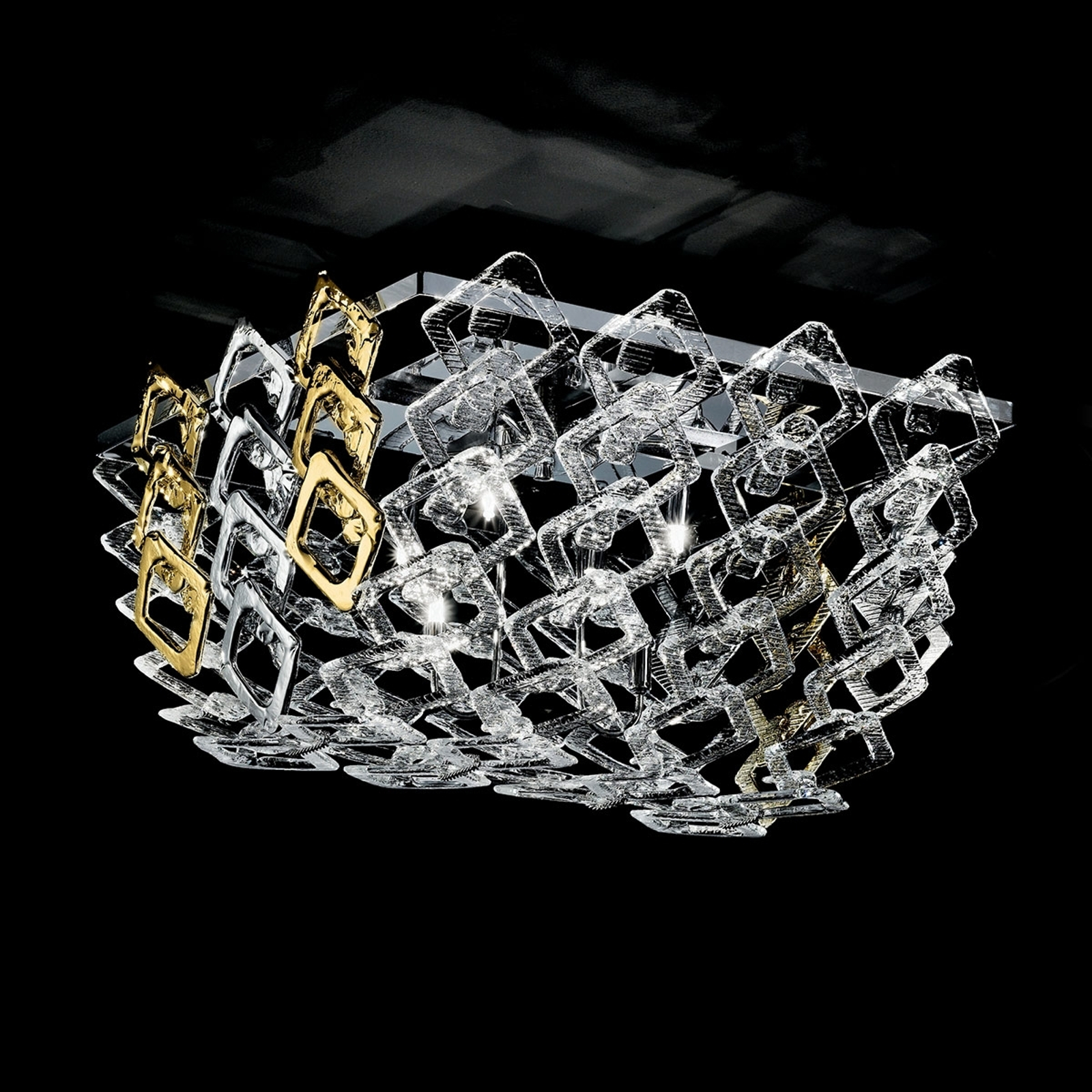 Muranoglastaklampa Quadrus