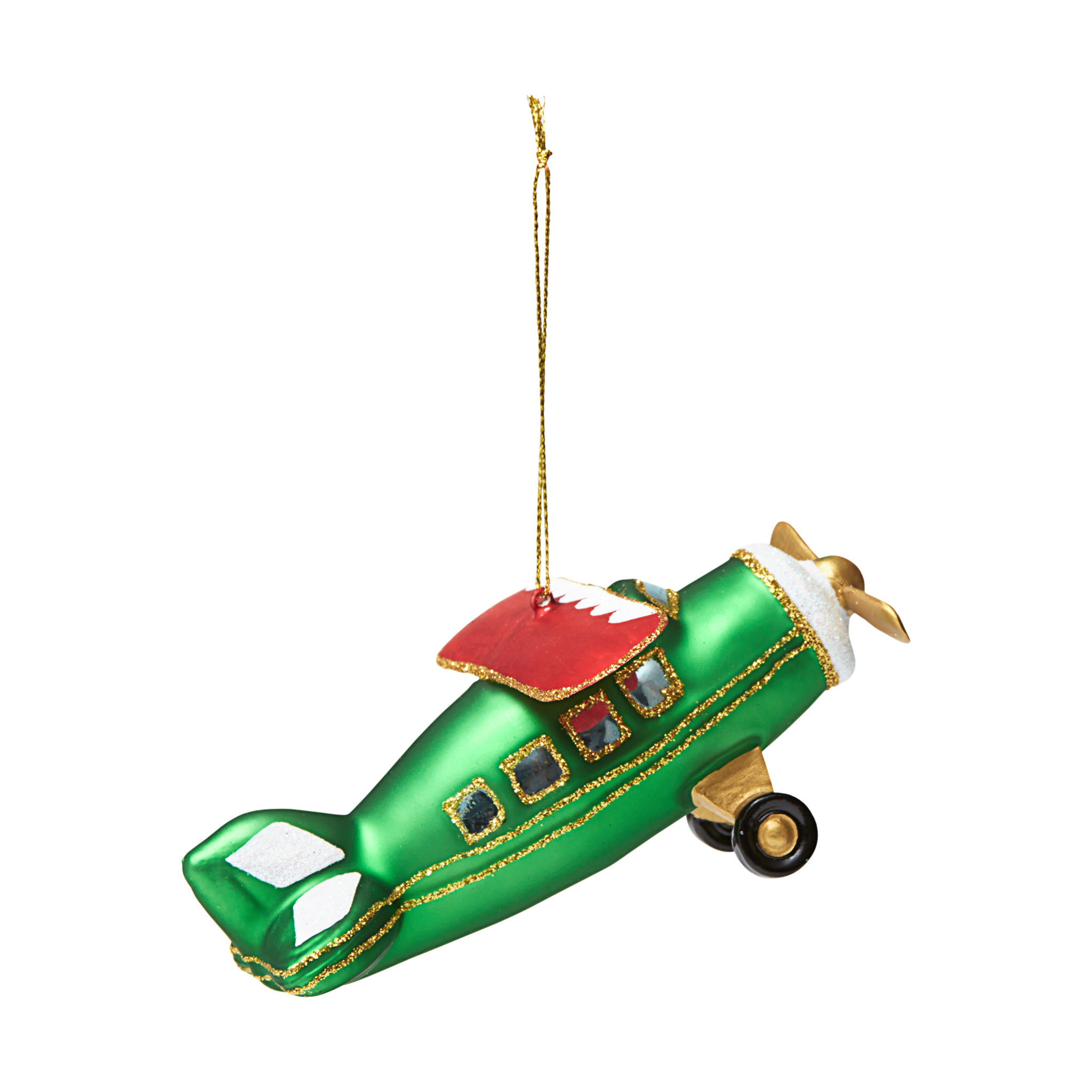Julgransdekoration Flygplan, 11 cm