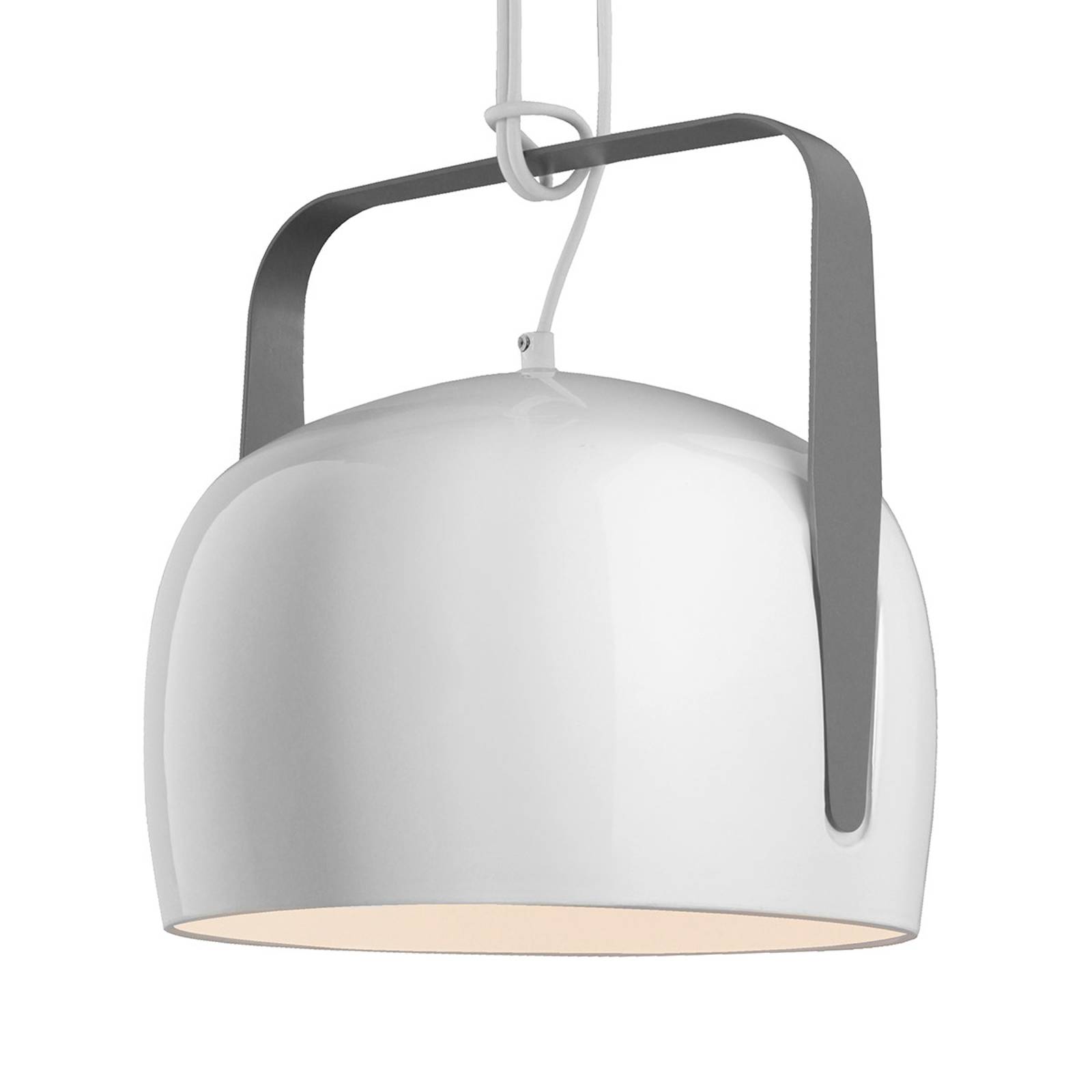 Karman Bag - vit pendellampa, Ø 32 cm, slät