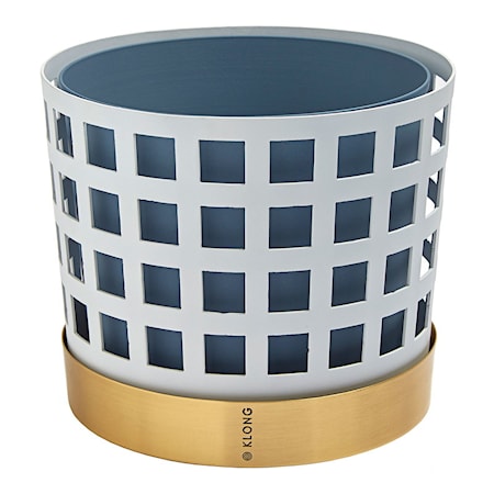 Trio Square Kruka Vit Medium