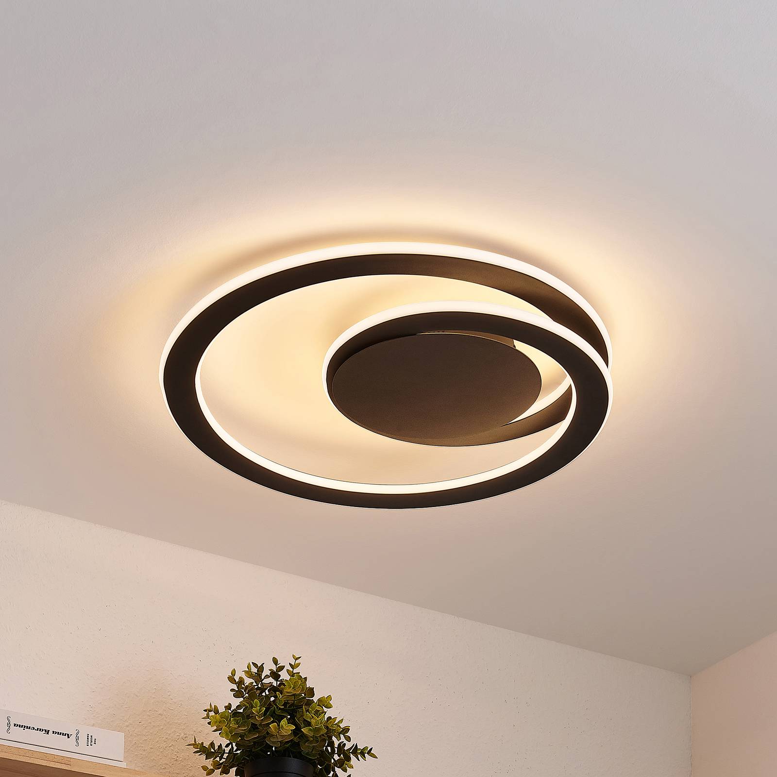 Lindby Favio LED-taklampa, dimbar, Ø 52 cm