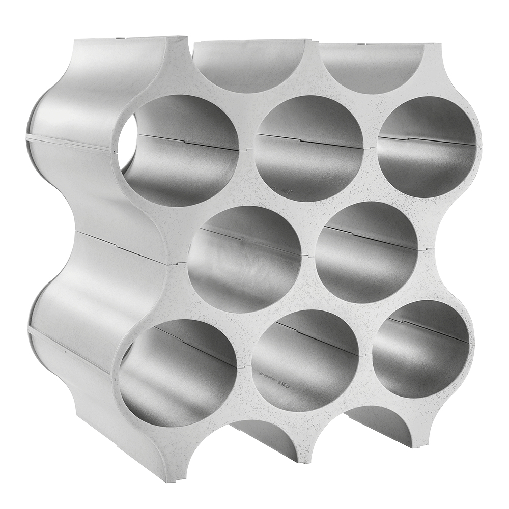 Koziol - Set-Up Vinställ 10 flaskor Soft Grey