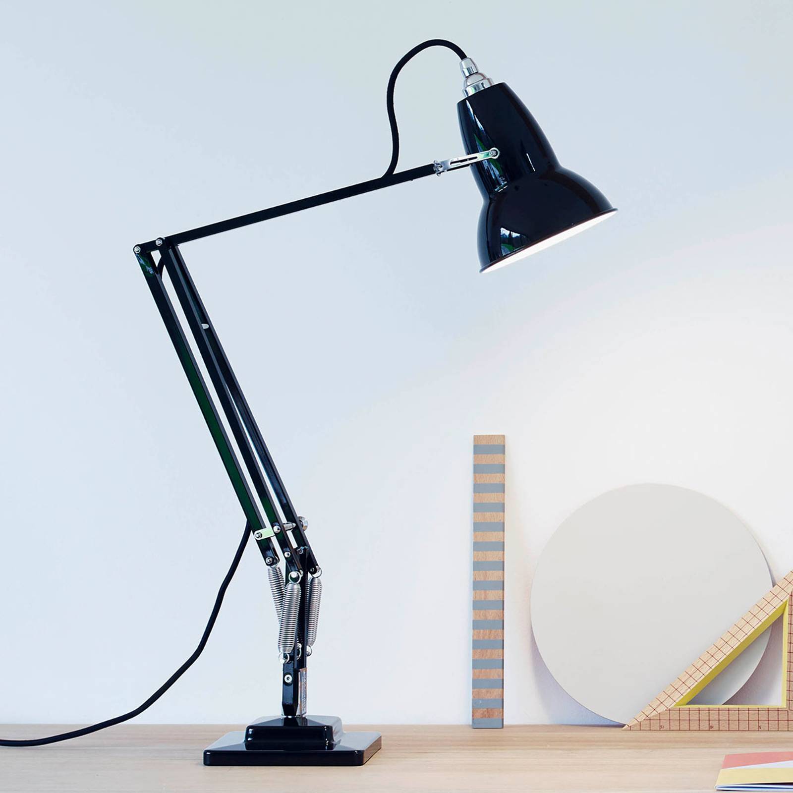 Anglepoise Original 1227 mässing bordslampa svart