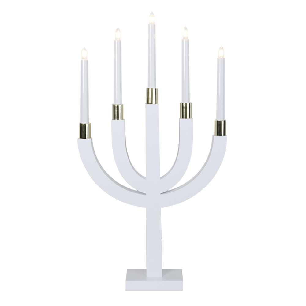 Star Trading - Elias Adventsljusstake 67 cm Vit