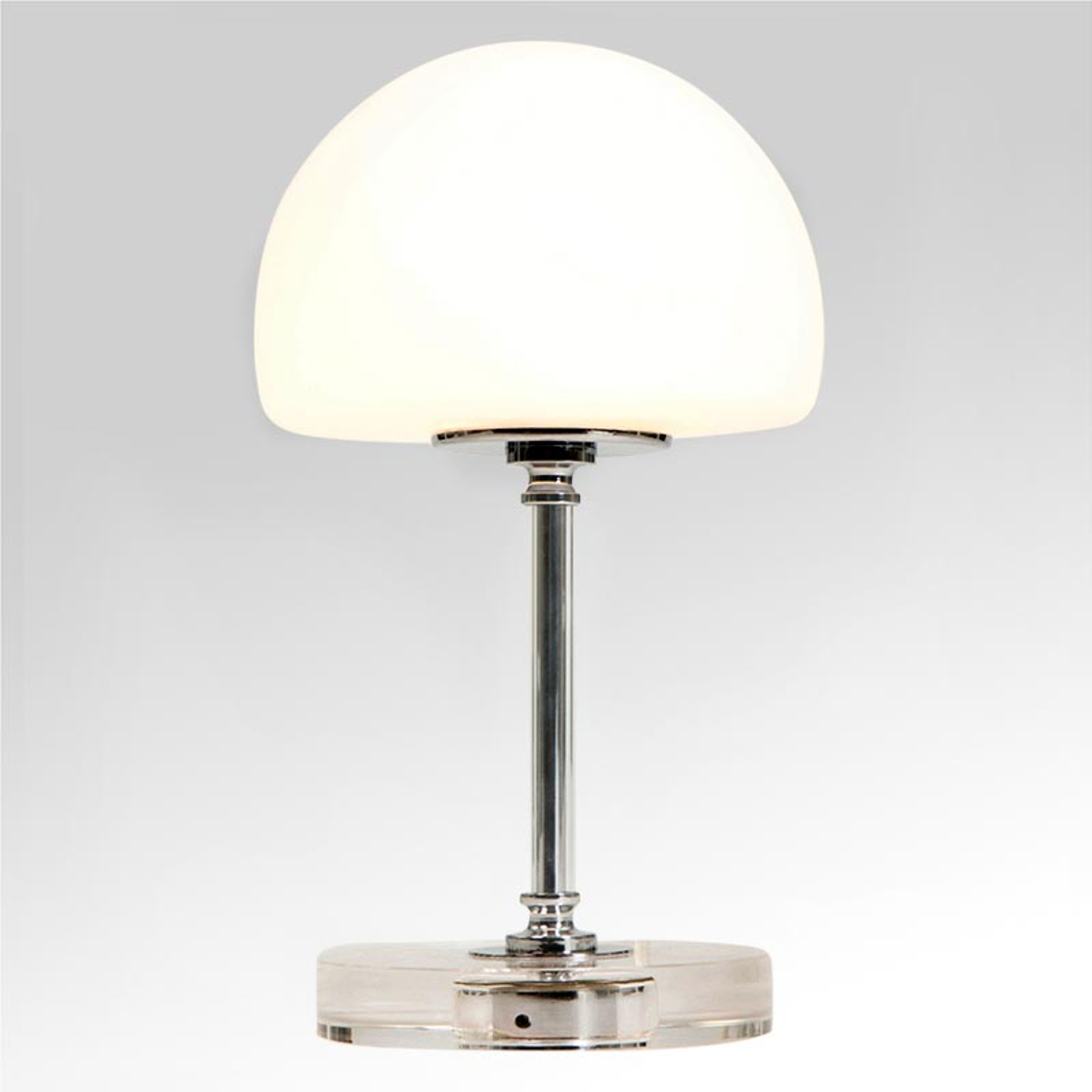 Ancilla - förkromad LED-bordslampa med dimmer