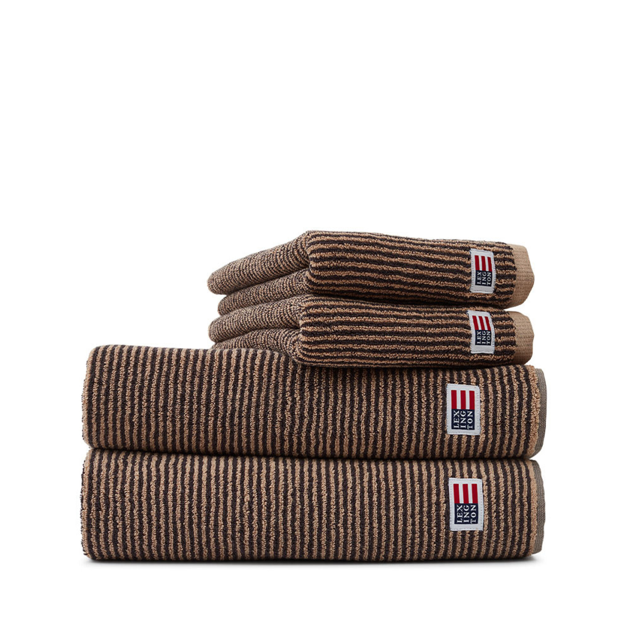 Towel Original Towel Tan/Dk Gray Striped