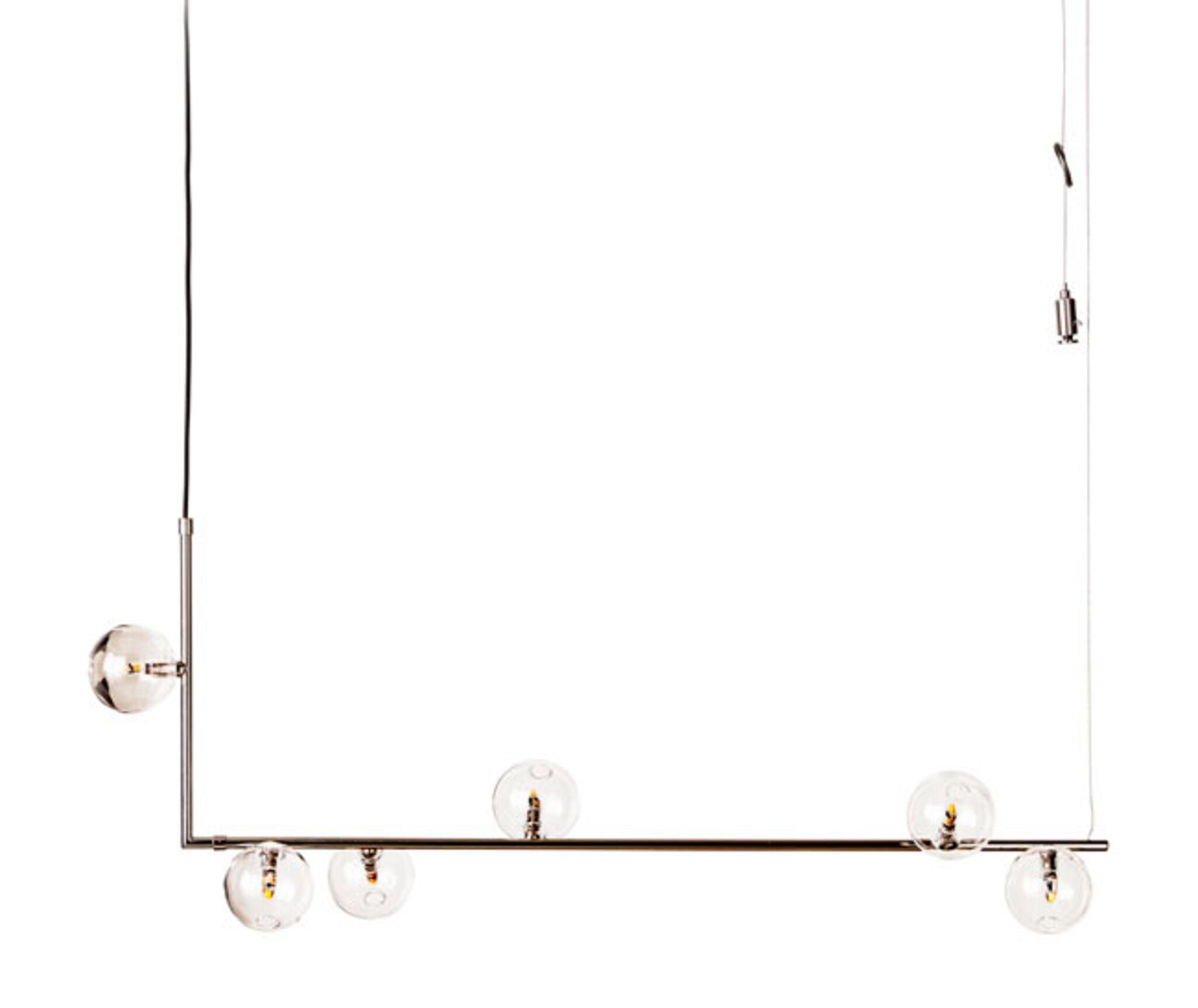 Taklampa Air 73, silver