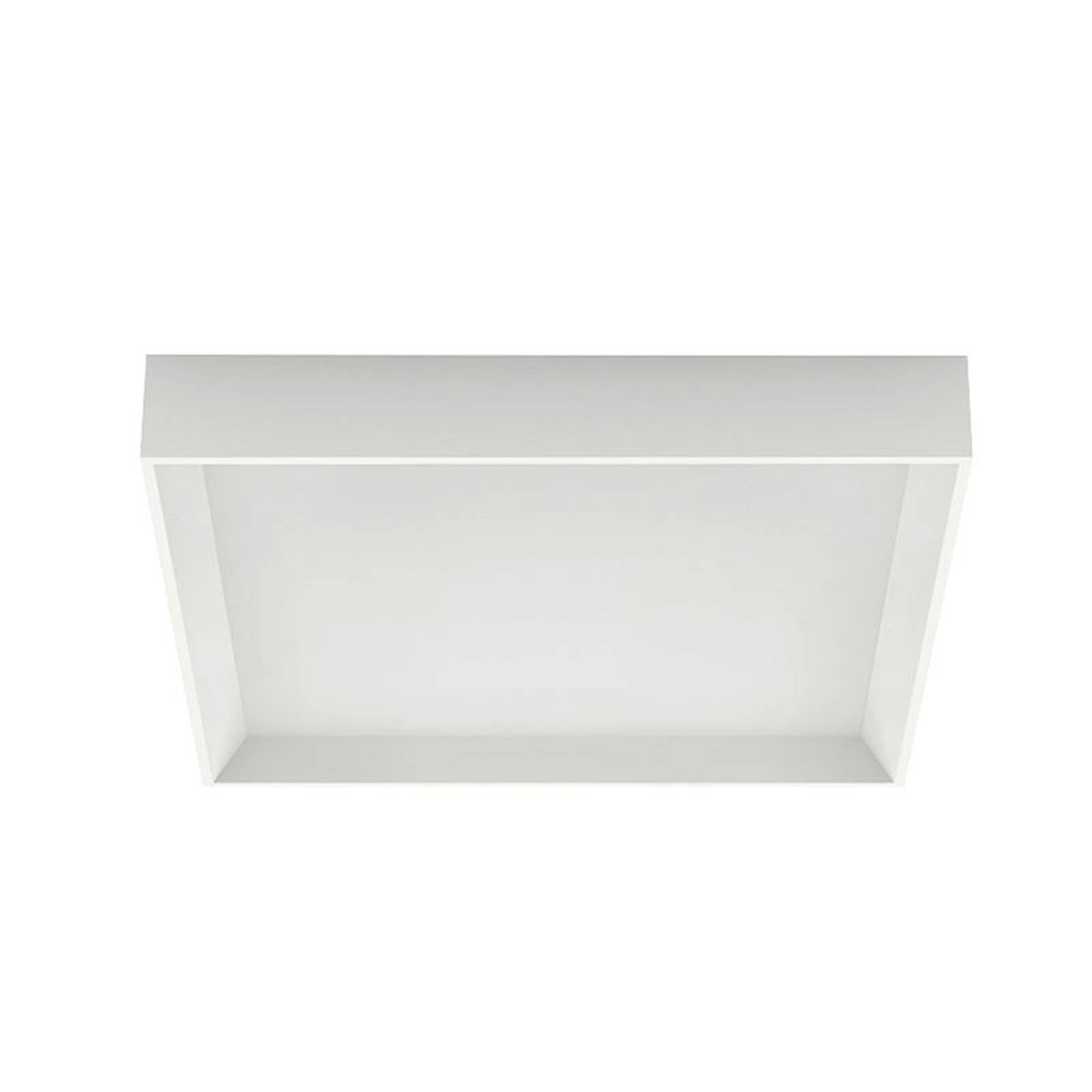 LED-taklampa Tara Q, kantig, 40 x 40 cm