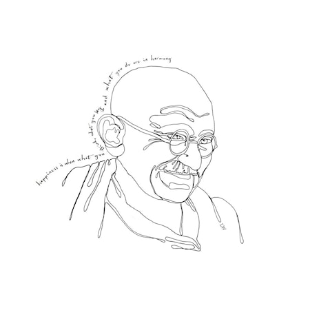 Poster LW Icons Mahatma Ghandi