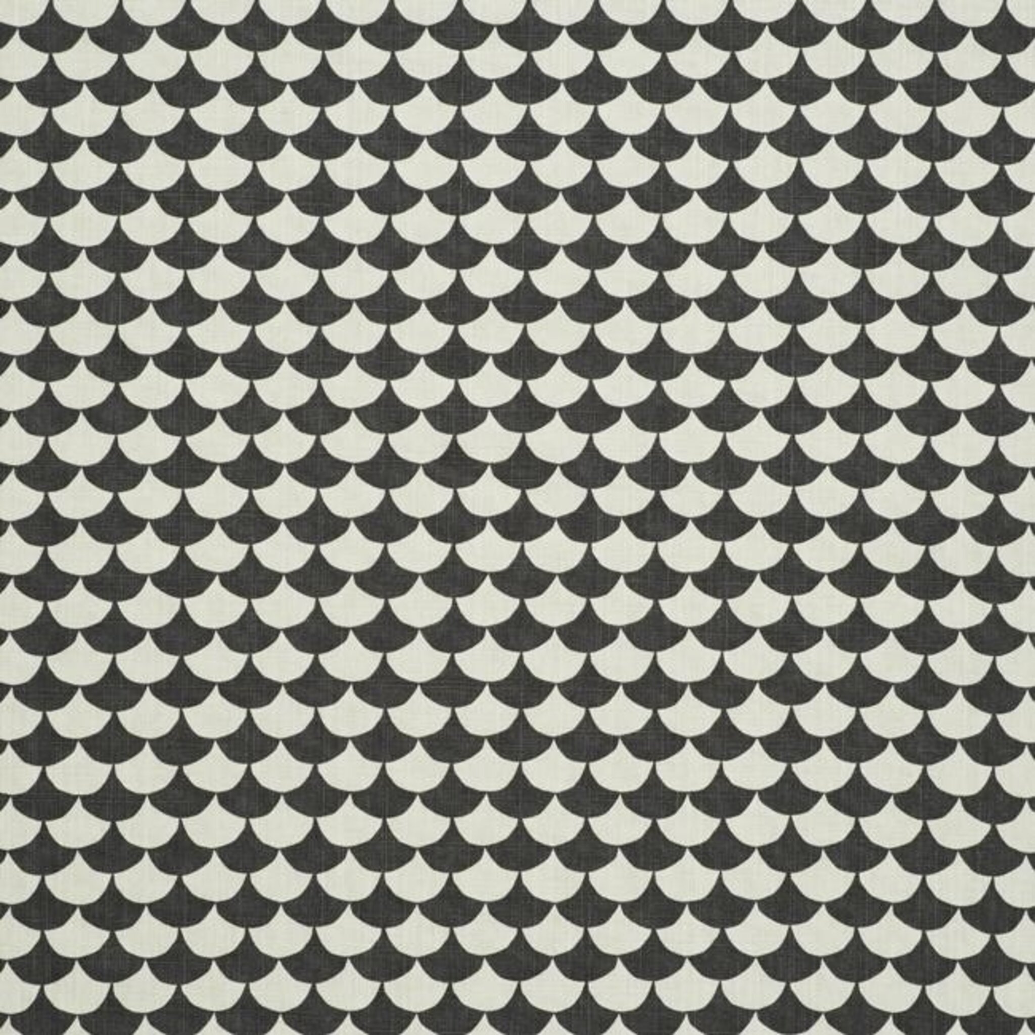 Tyg på löpmeter - Waves, svart/grå, 145 cm