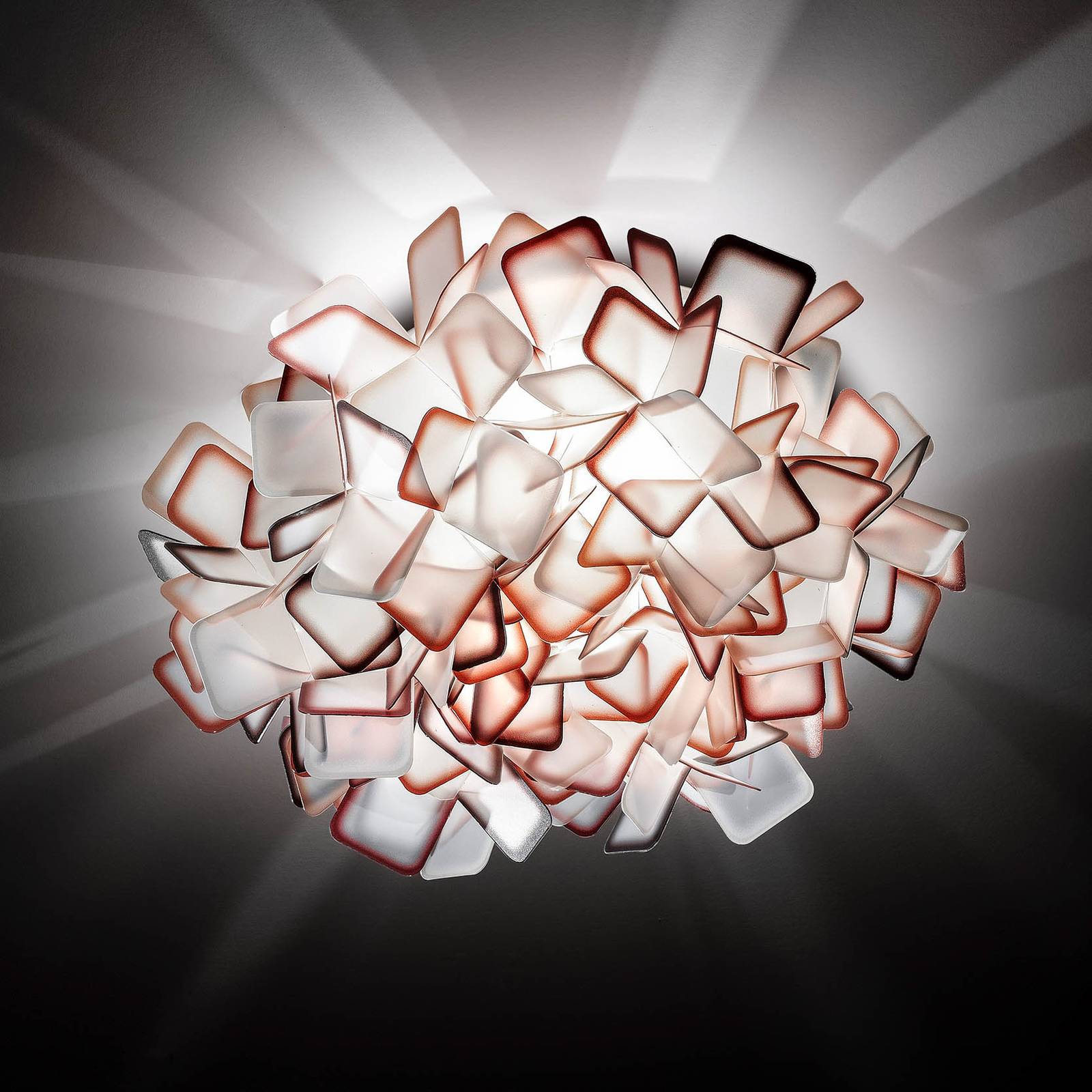 Förtrollande vägglampa Clizia, orange