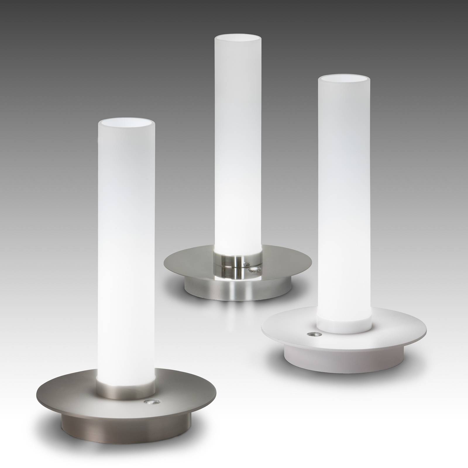 LED-bordslampa Candle, vit