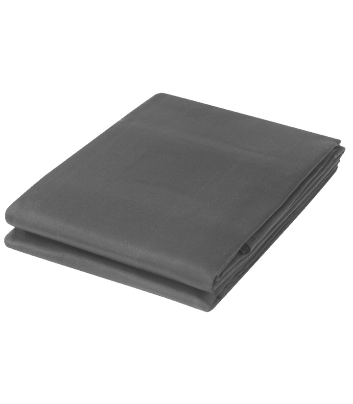 Kuvertlakan 180 x 210 percale mörkgrå, Värnamo of Sweden