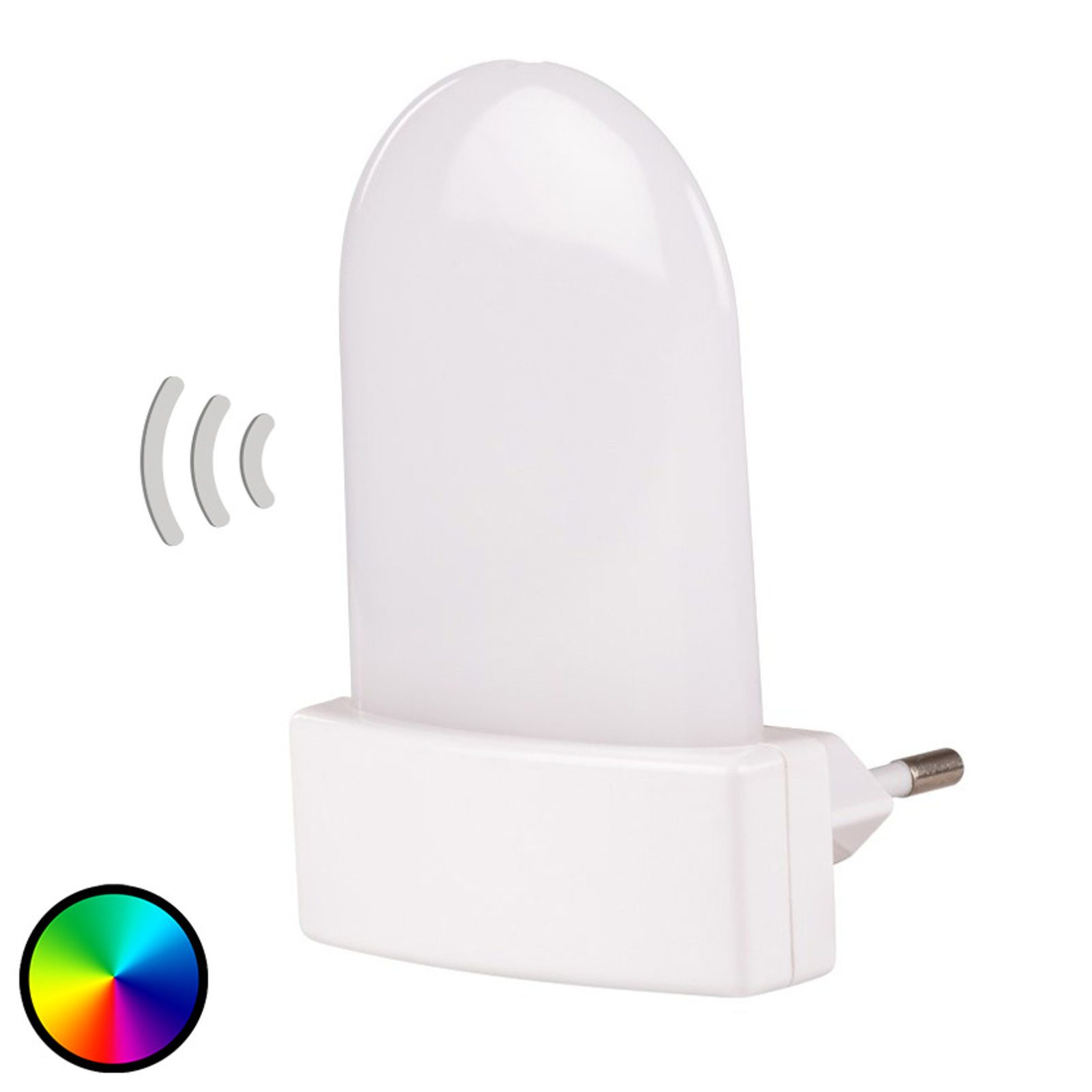 LED-stickkontaktlampa Bunda sensor RGB