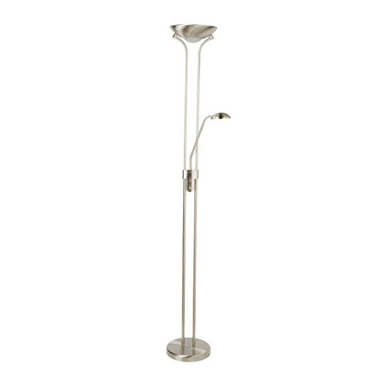 LED-uplight-golvlampa Mother & Child, silver