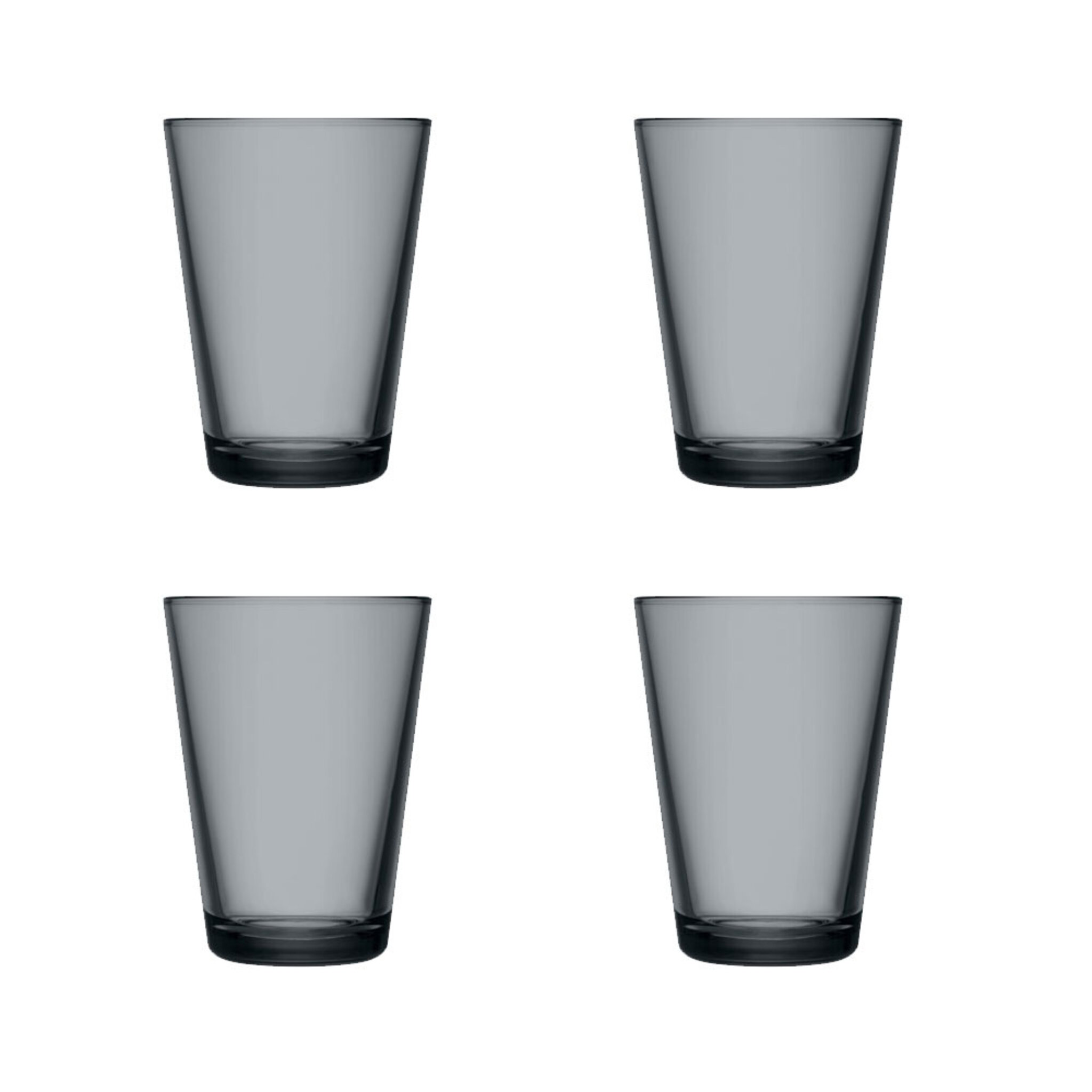 Kartio glas 21 cl mörkgrå 4 st, 21 CL
