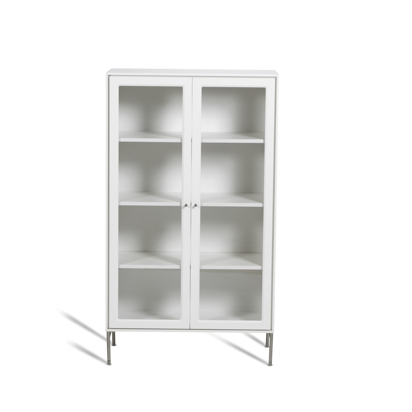 Vitrinskåp VOLT 130 cm vit, Mavis