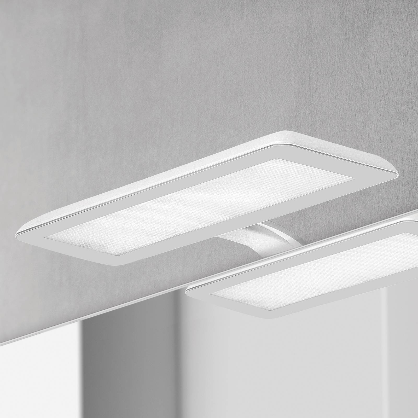 LED-spegellampa Nikita, vit